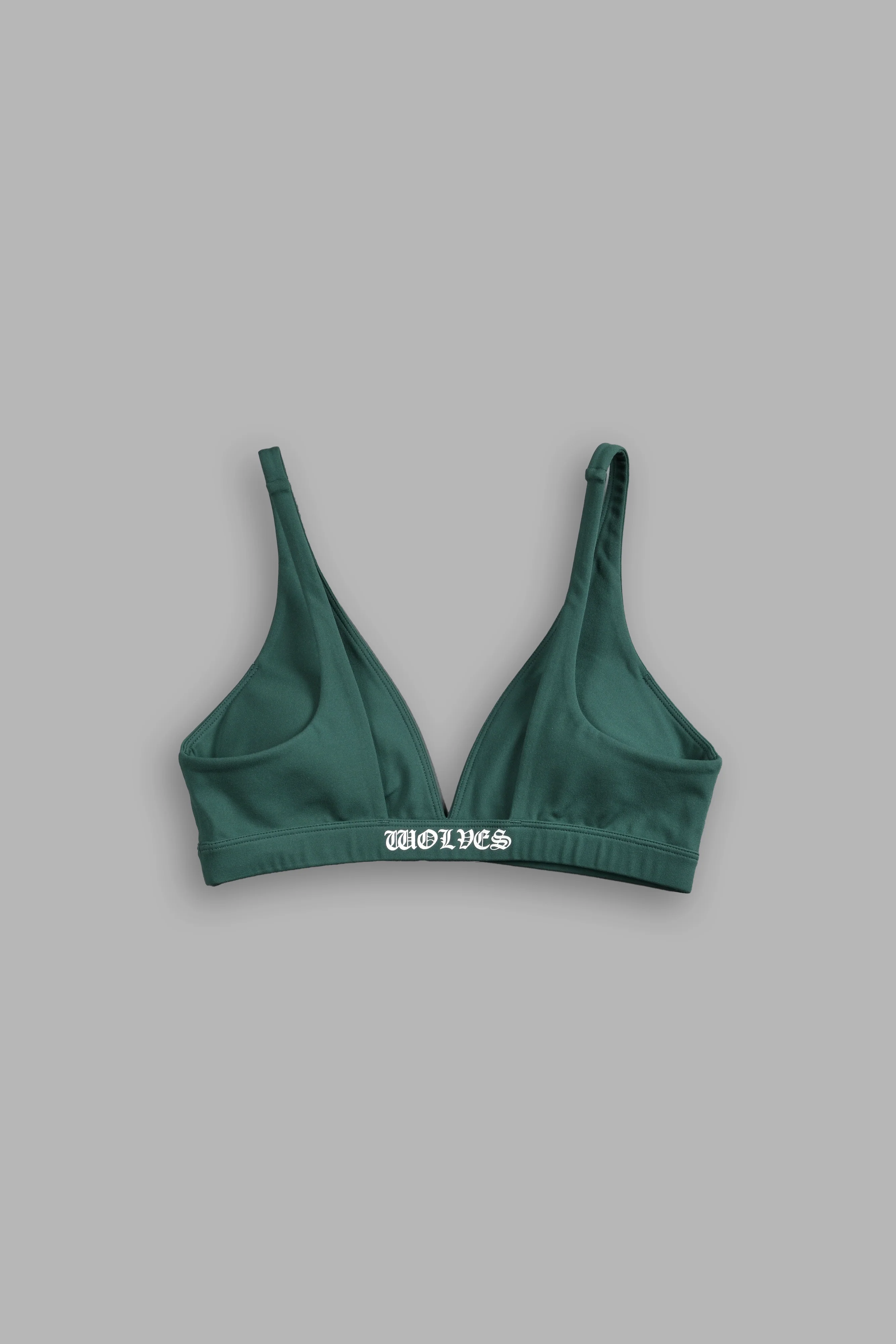 Chopper V Sports Bra in Hunter Green - Image 4
