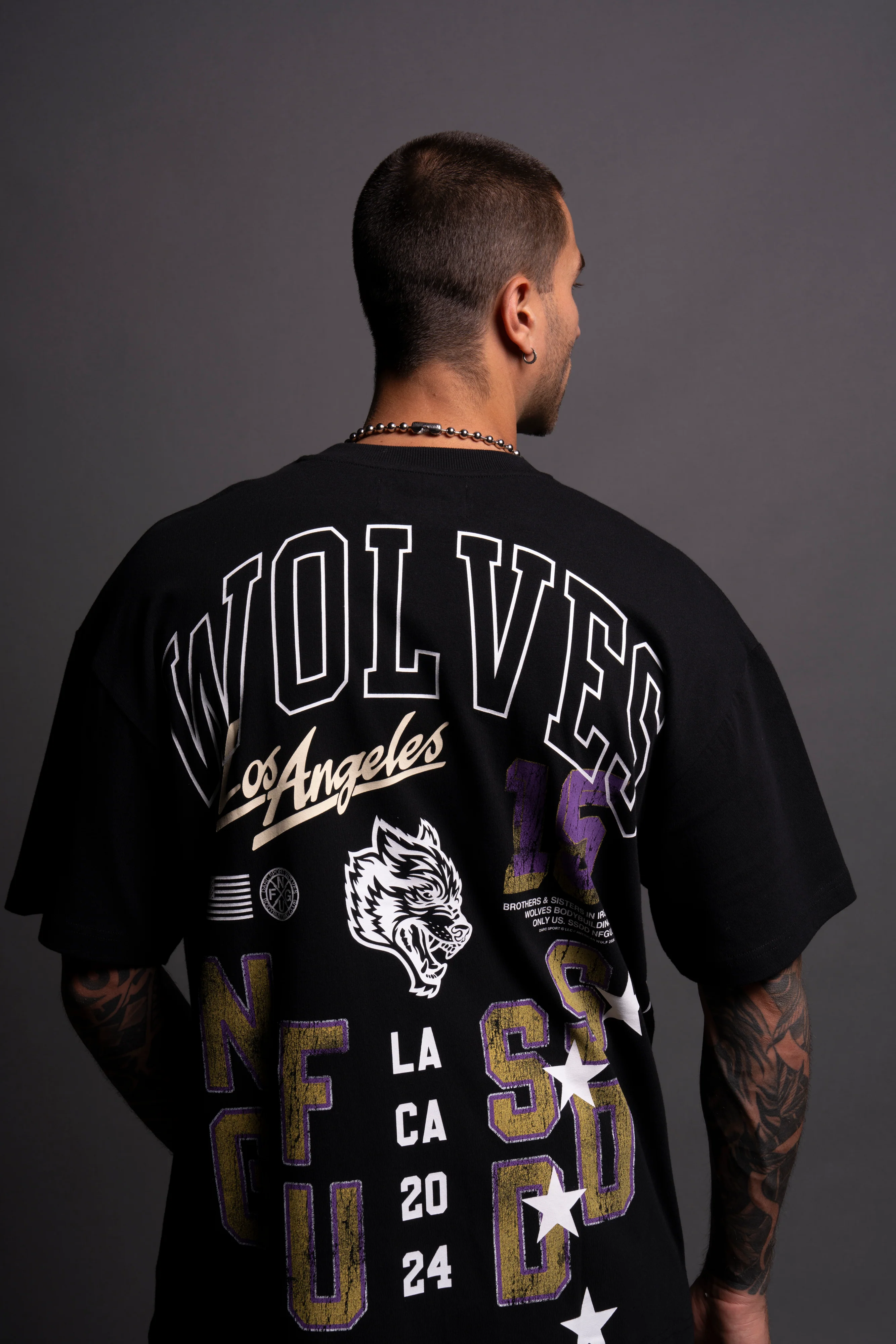 City Of Angels "Premium" Oversized Tee in Black - Image 10