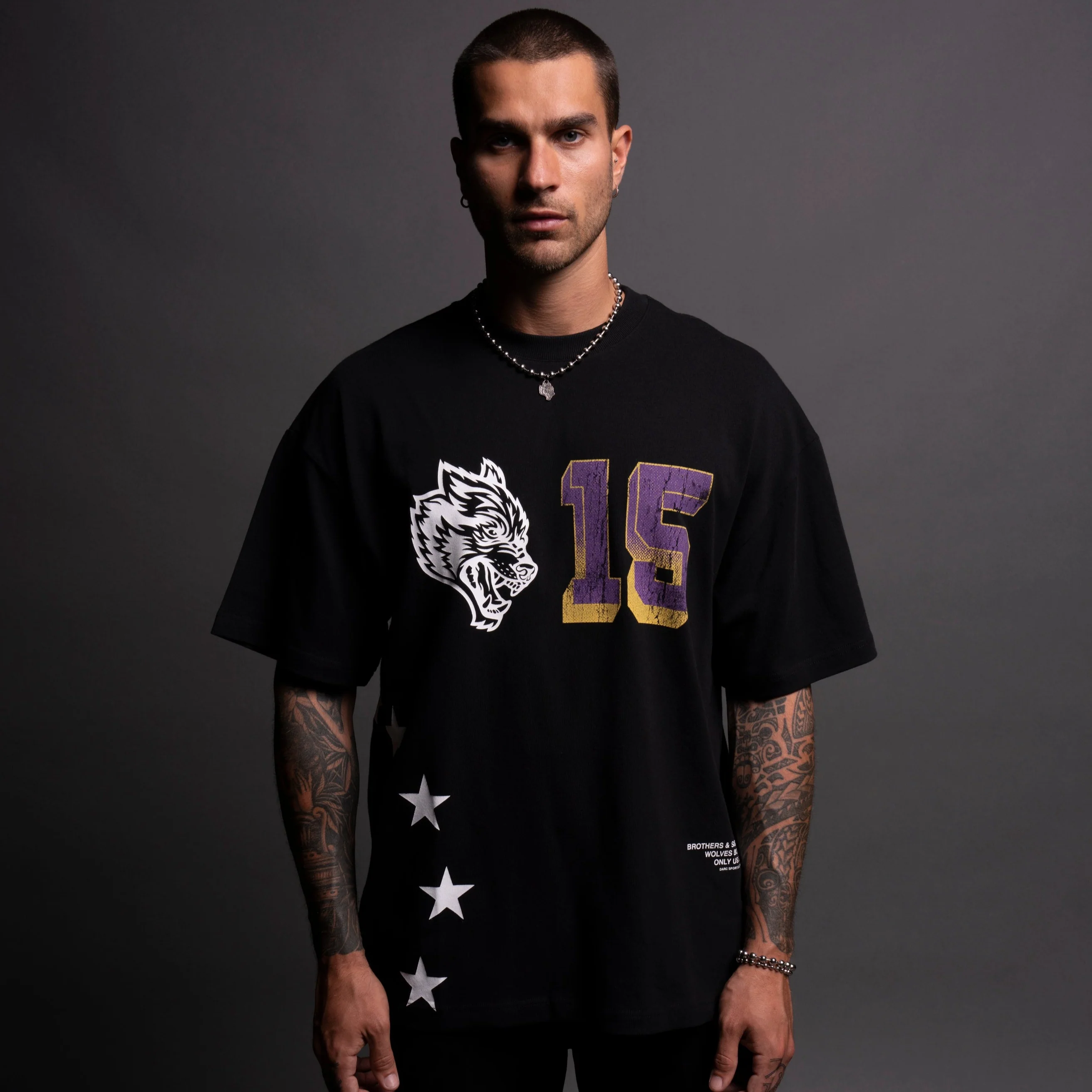 City Of Angels "Premium" Oversized Tee in Black - Image 3