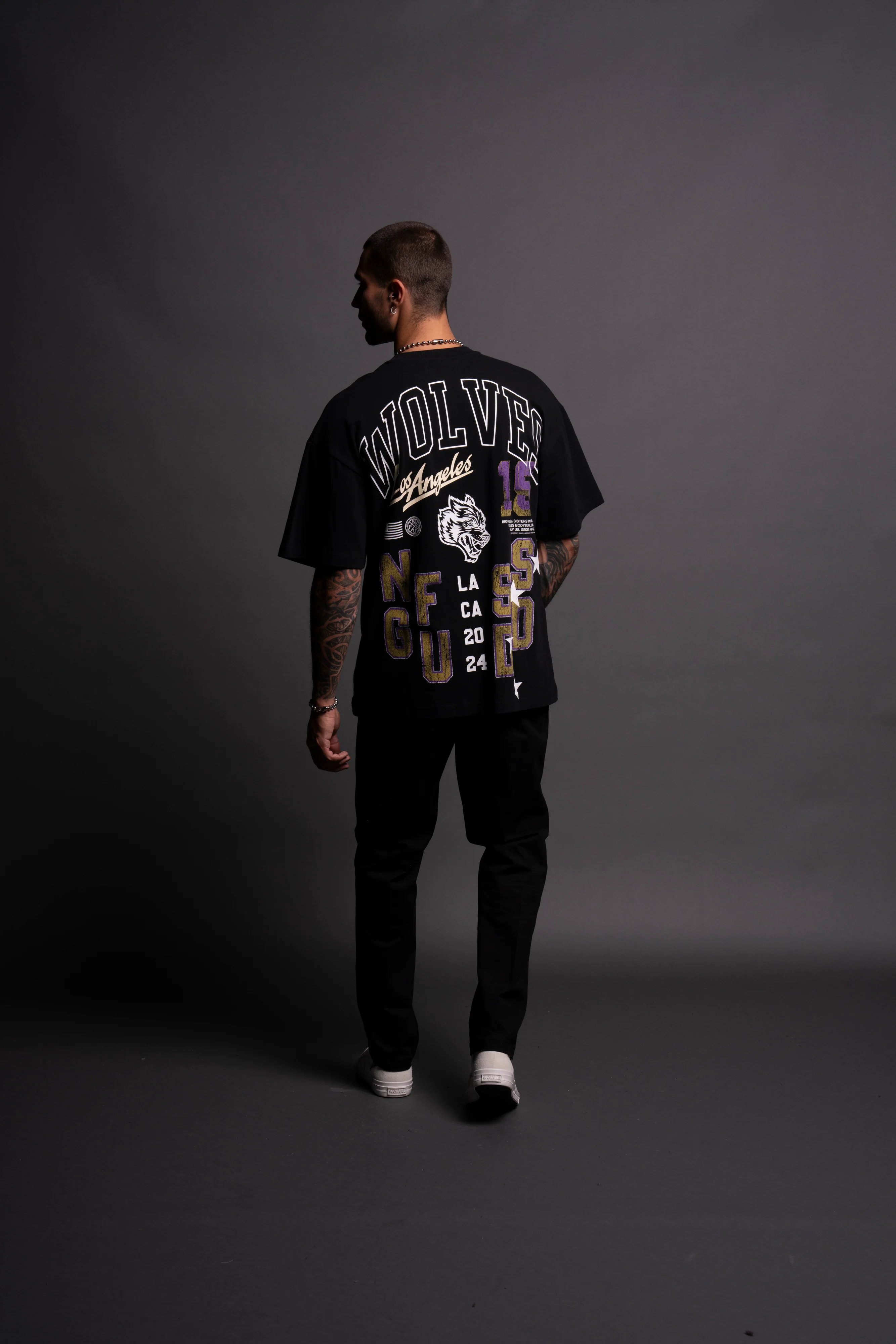City Of Angels "Premium" Oversized Tee in Black - Image 6