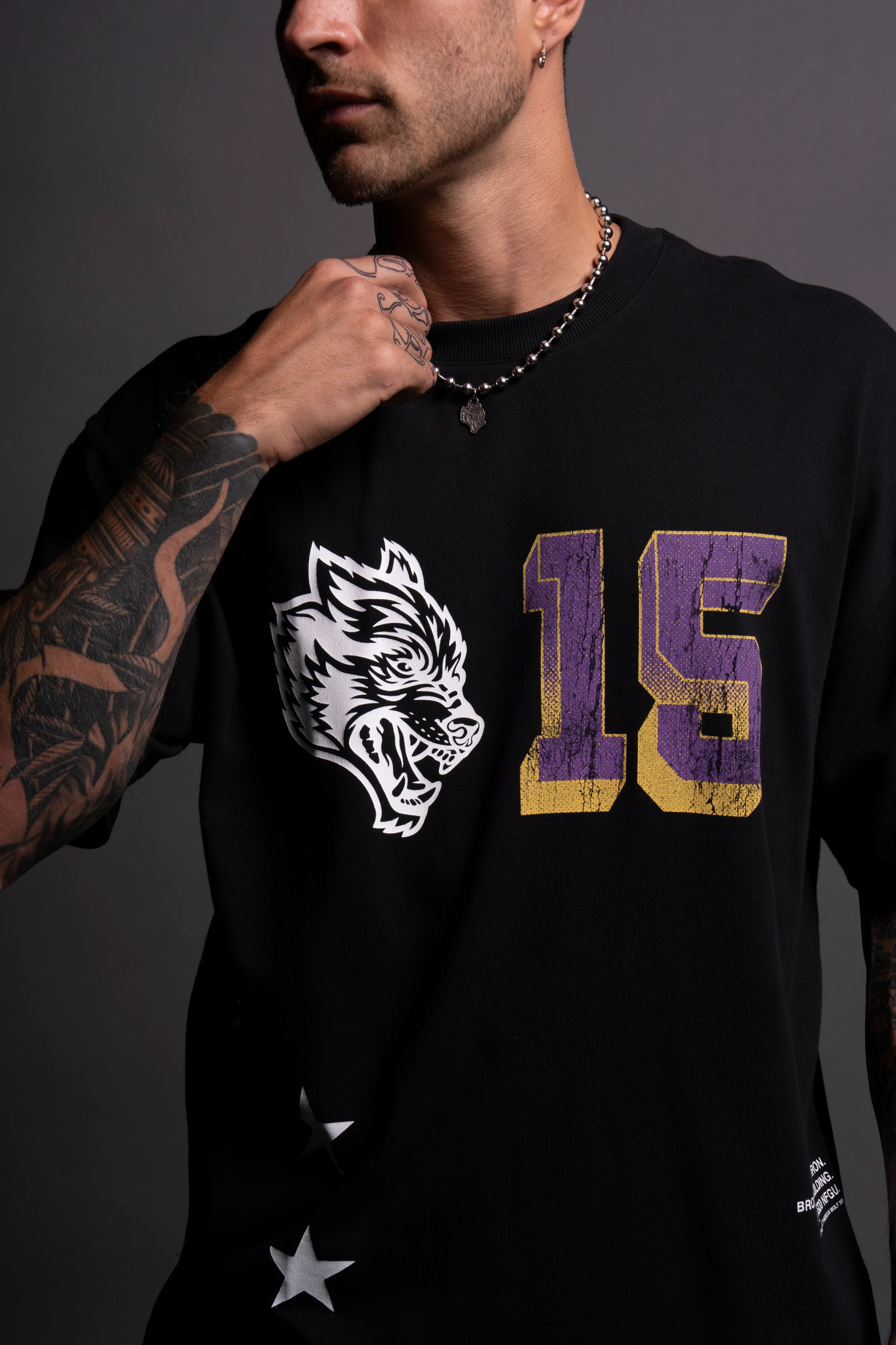 City Of Angels "Premium" Oversized Tee in Black - Image 7