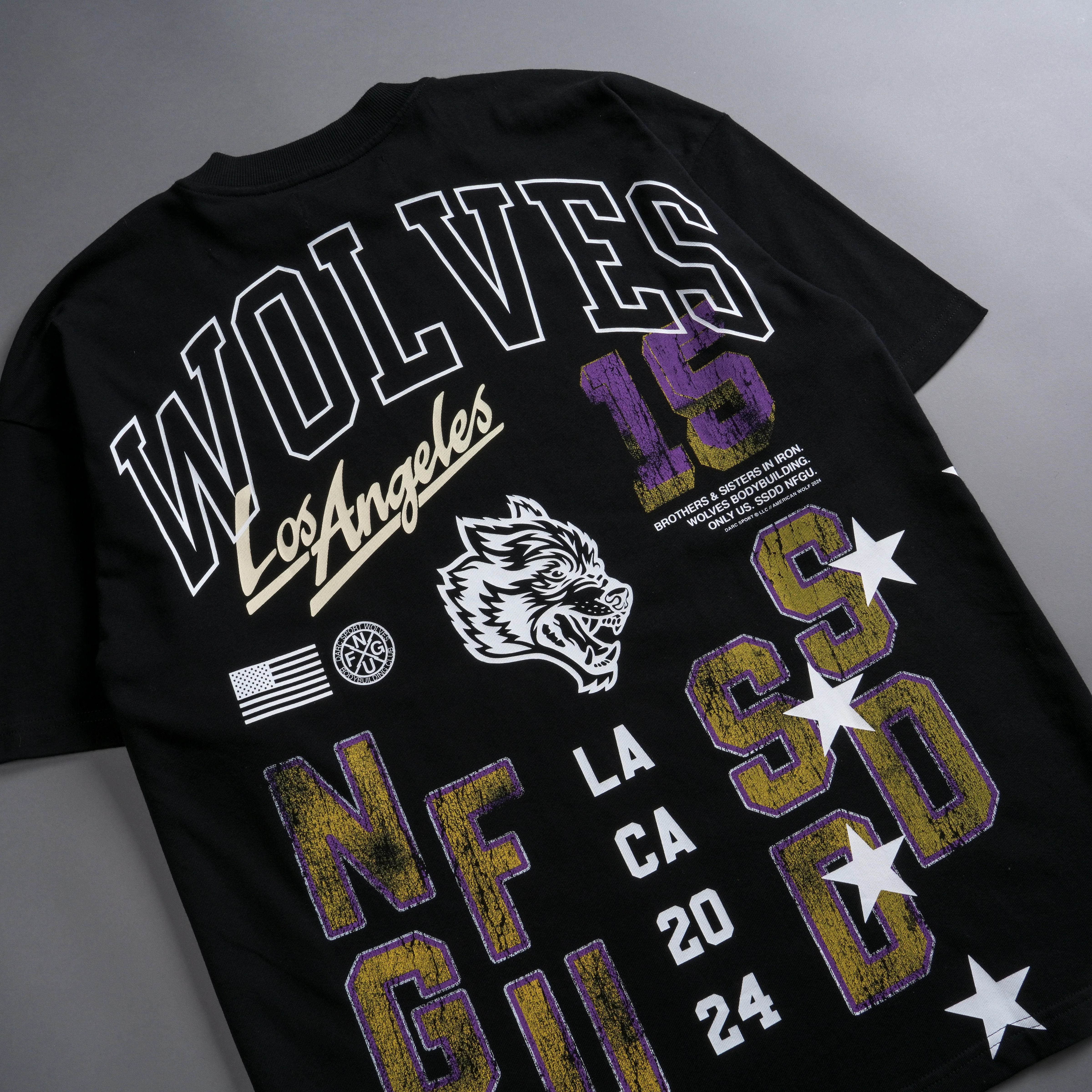 City Of Angels "Premium" Oversized Tee in Black - Image 9