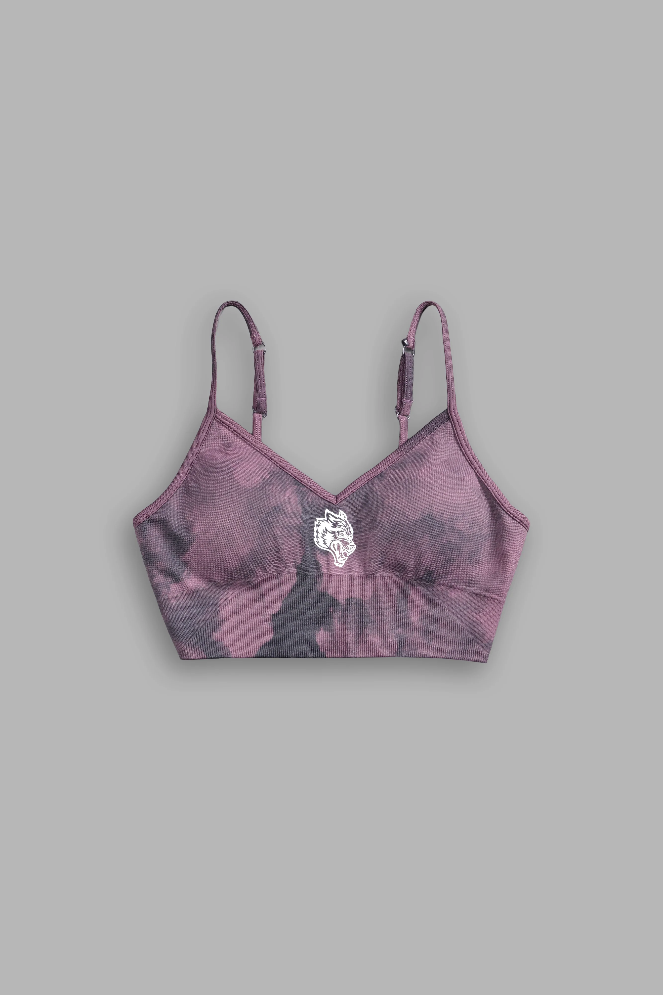 Conquer "Everson Seamless" Sports Bra in Cipher Purple Big Ghost Cloud - Image 3