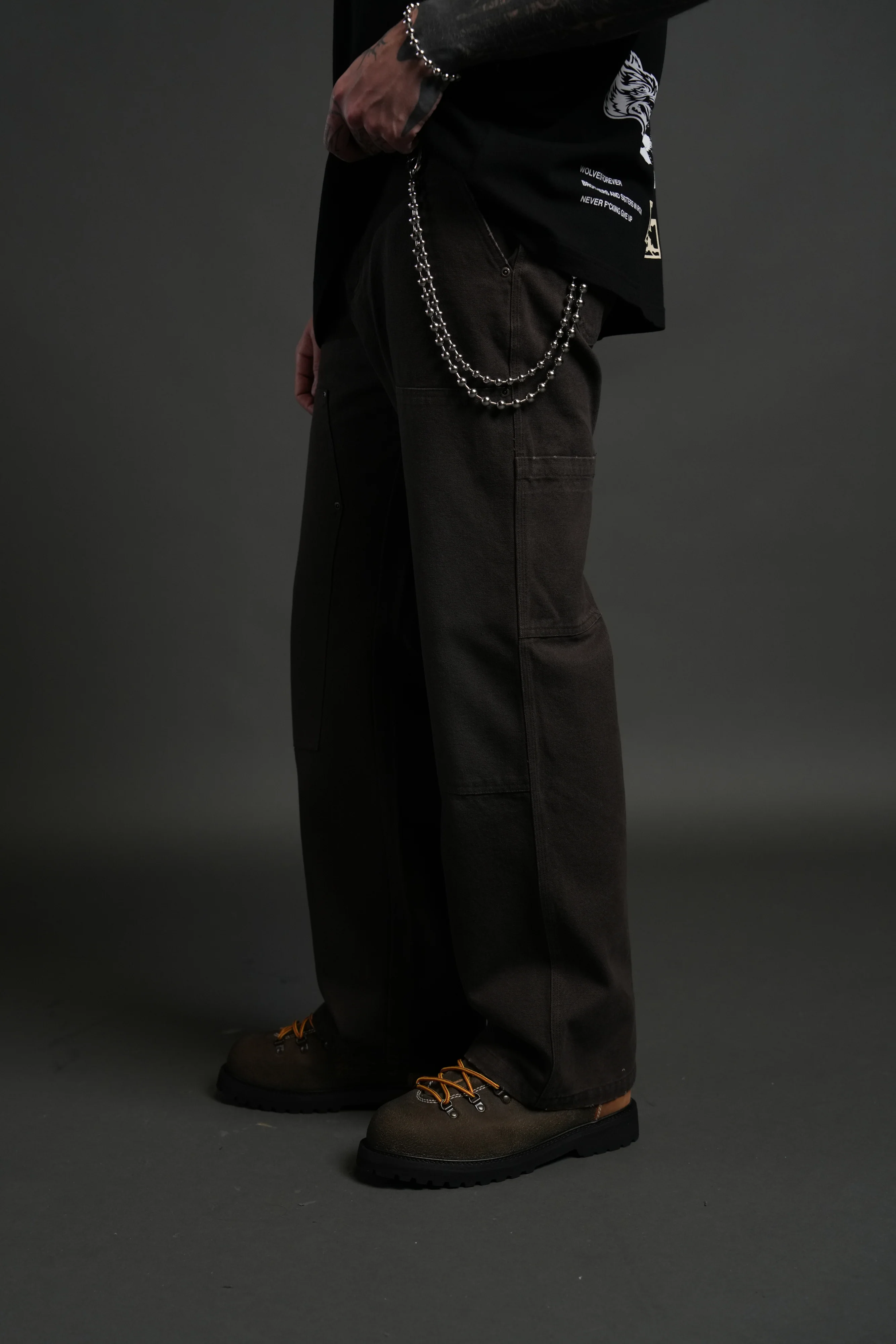 Core Chopper Hoffa V2 Pants in Darc Brown - Image 4