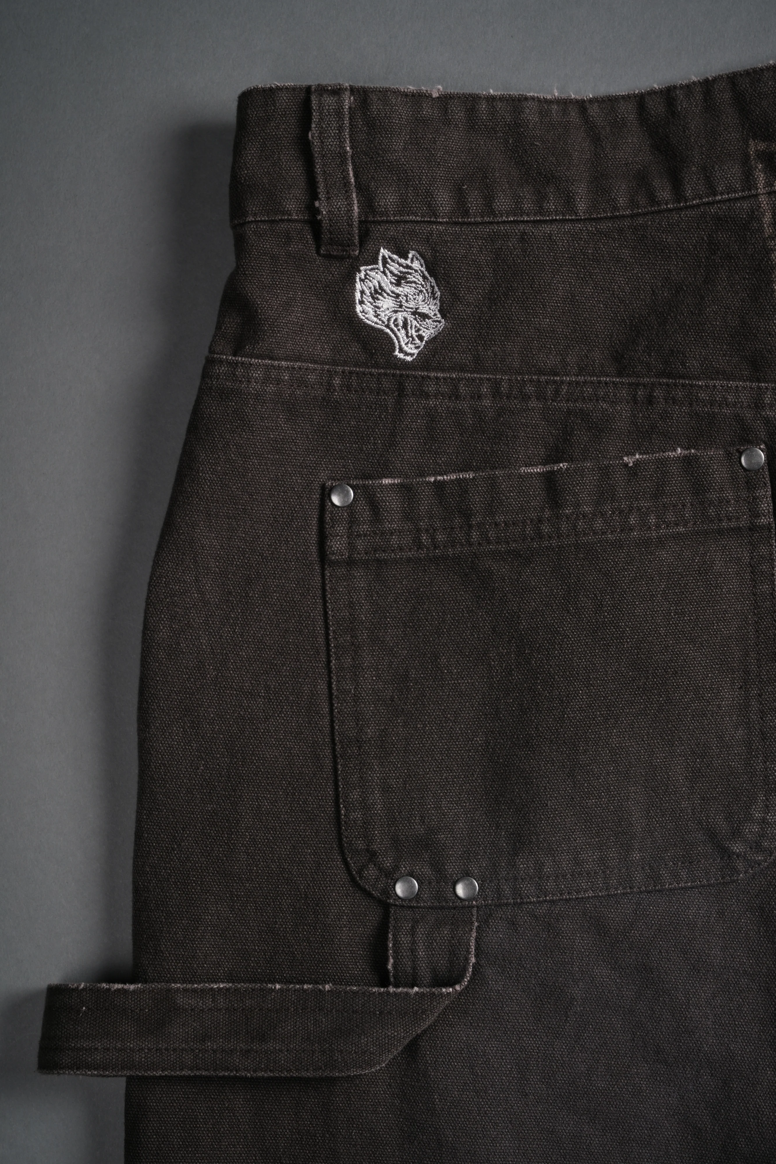 Core Chopper Raw Hem Hoffa Shorts in Darc Brown - Image 13