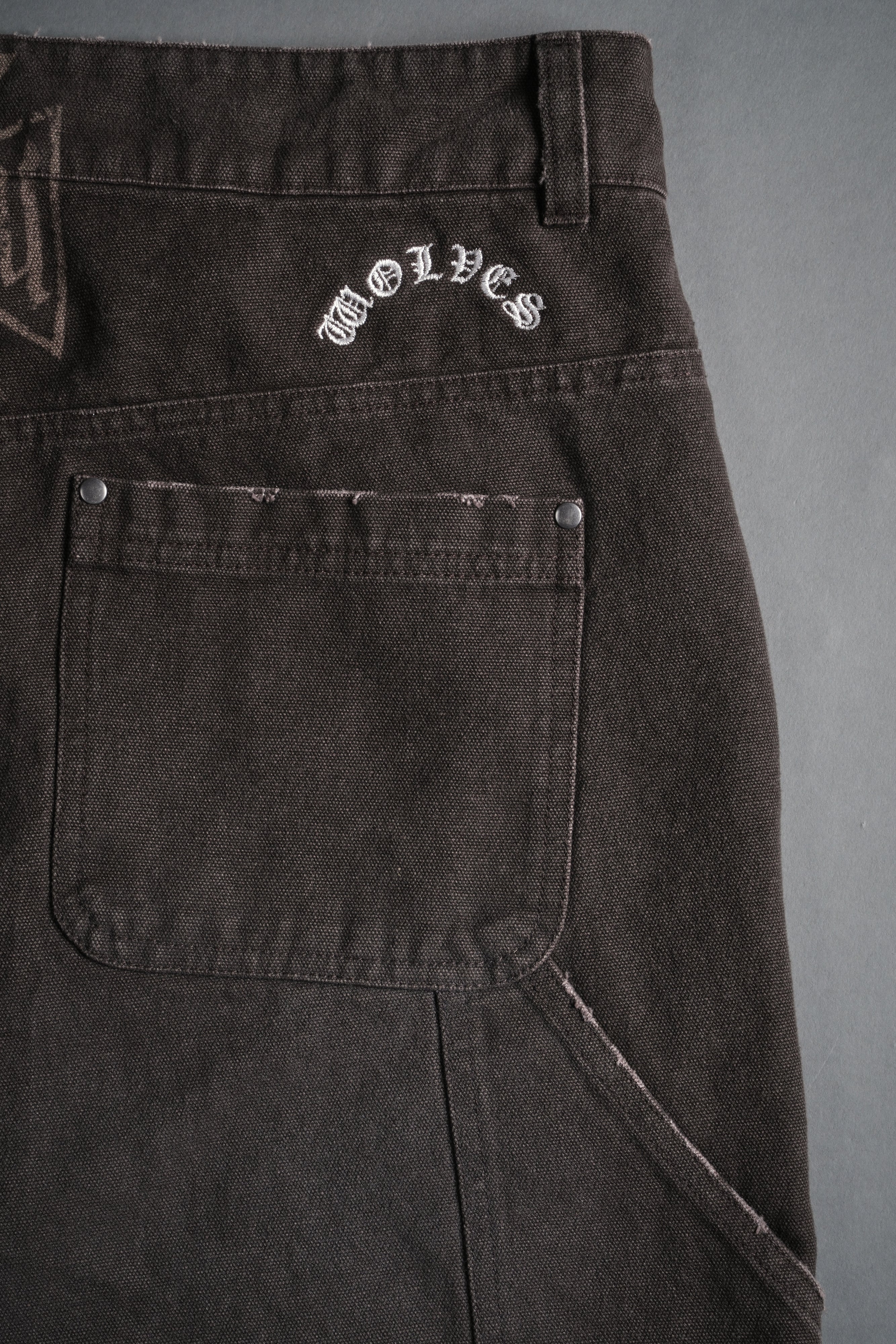Core Chopper Raw Hem Hoffa Shorts in Darc Brown - Image 15