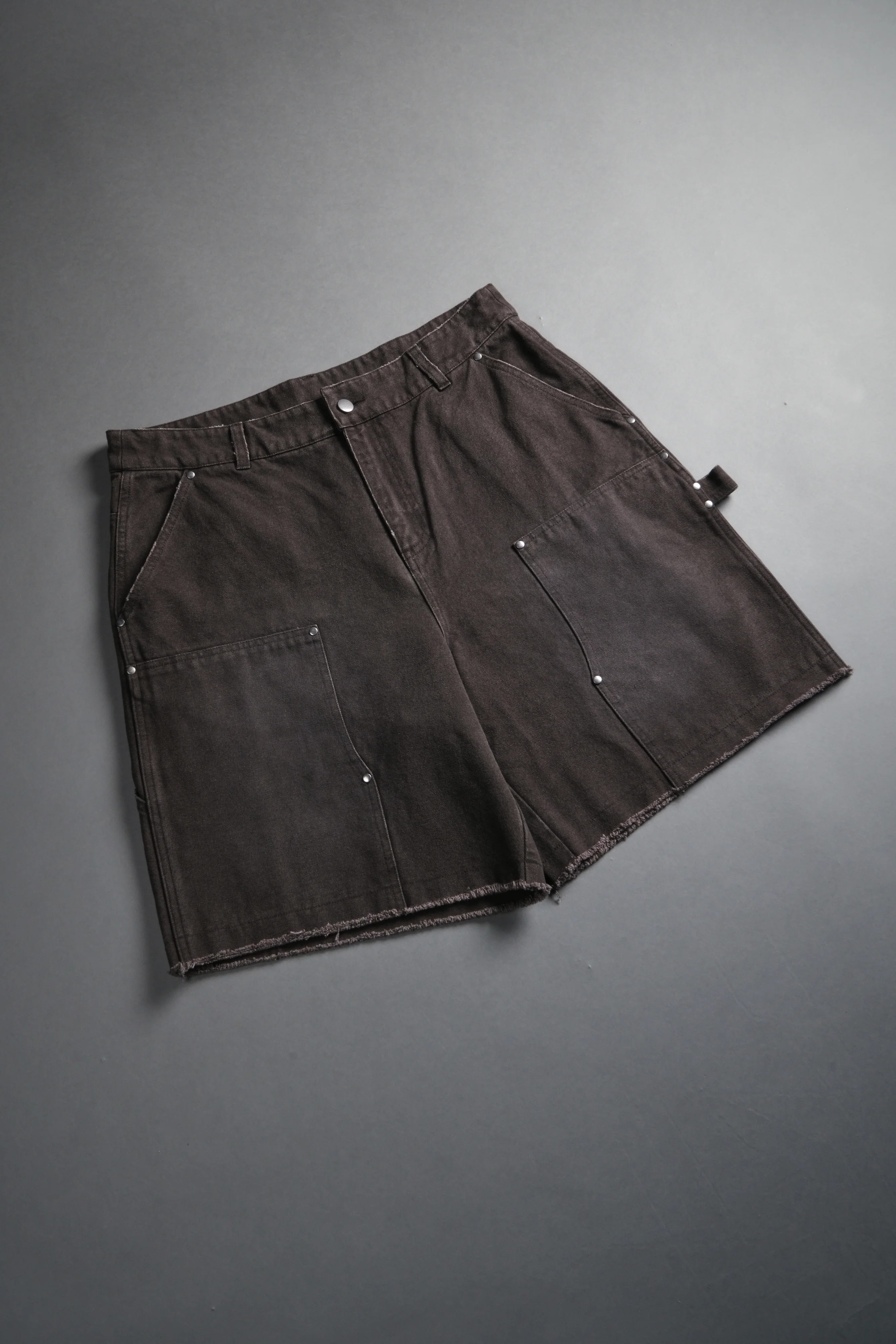 Core Chopper Raw Hem Hoffa Shorts in Darc Brown - Image 6