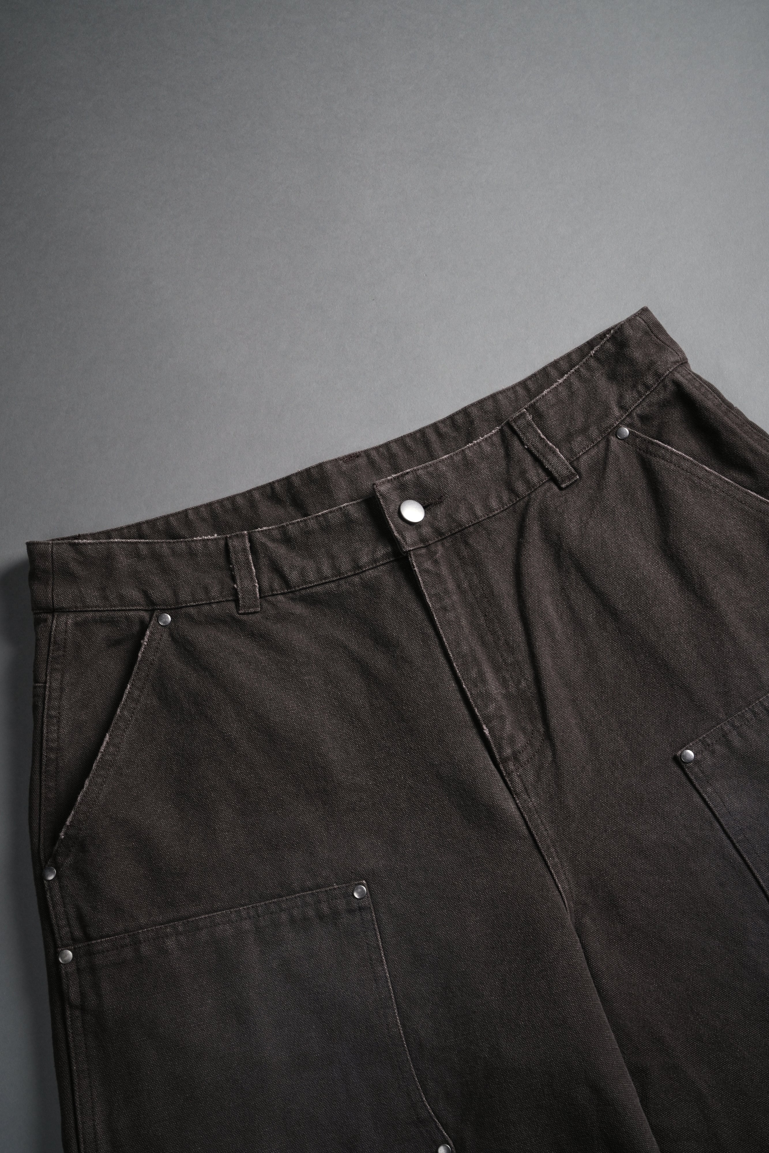 Core Chopper Raw Hem Hoffa Shorts in Darc Brown - Image 7