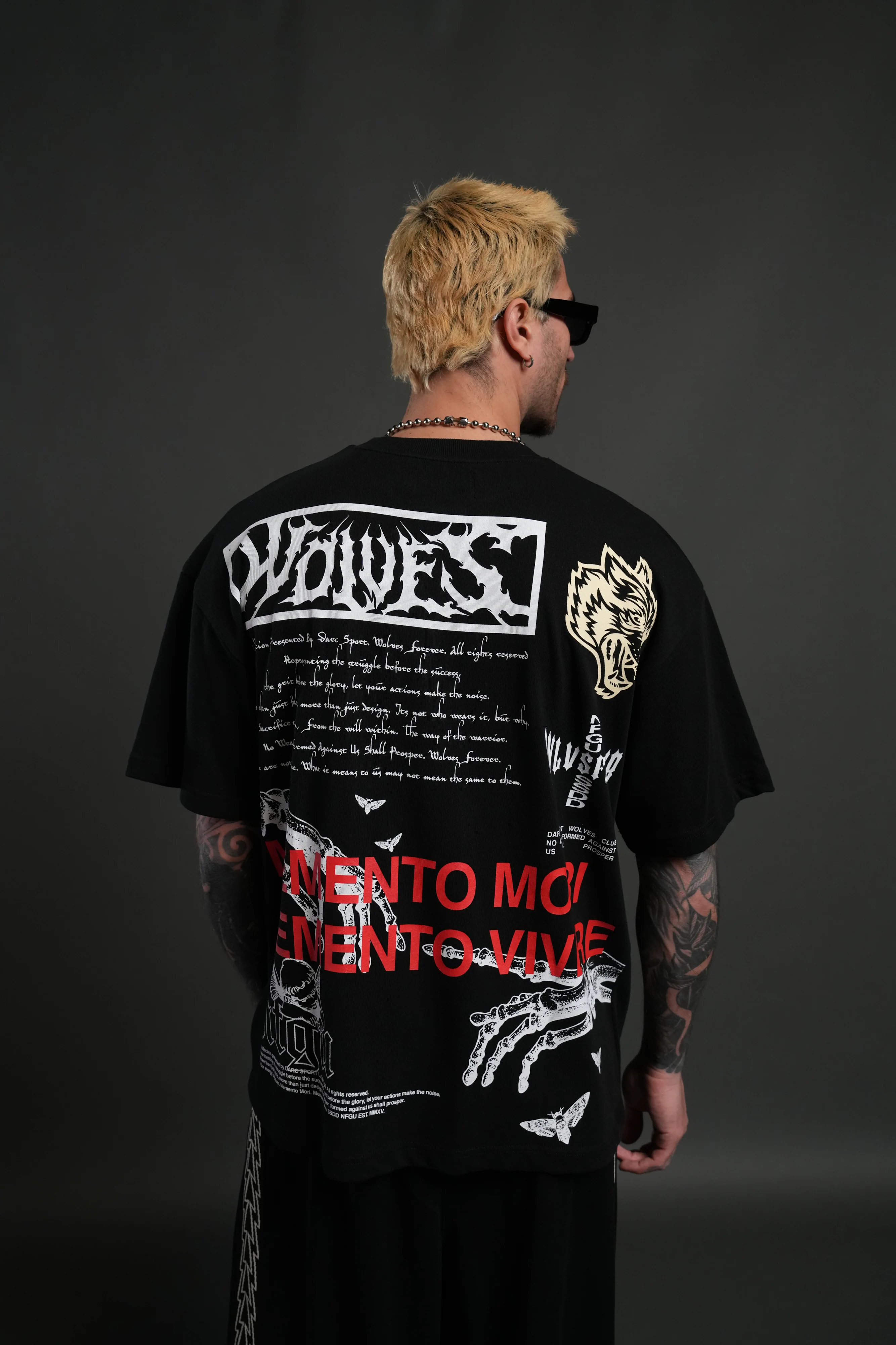 Create V2 "Premium" Oversized Tee in Black - Image 4