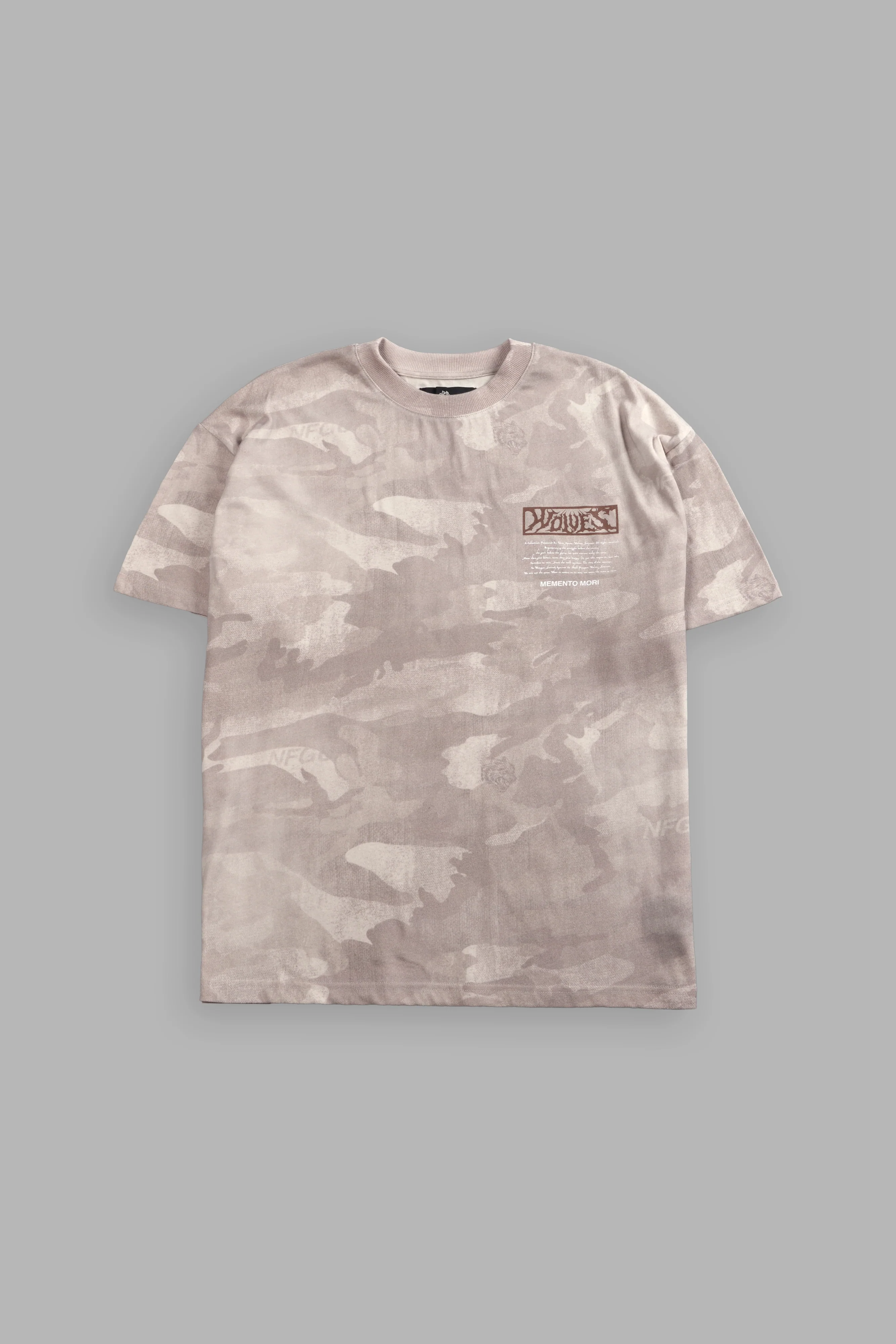 Create V2 "Premium" Oversized Tee in Clay Vintage Woodland Camo - Image 3