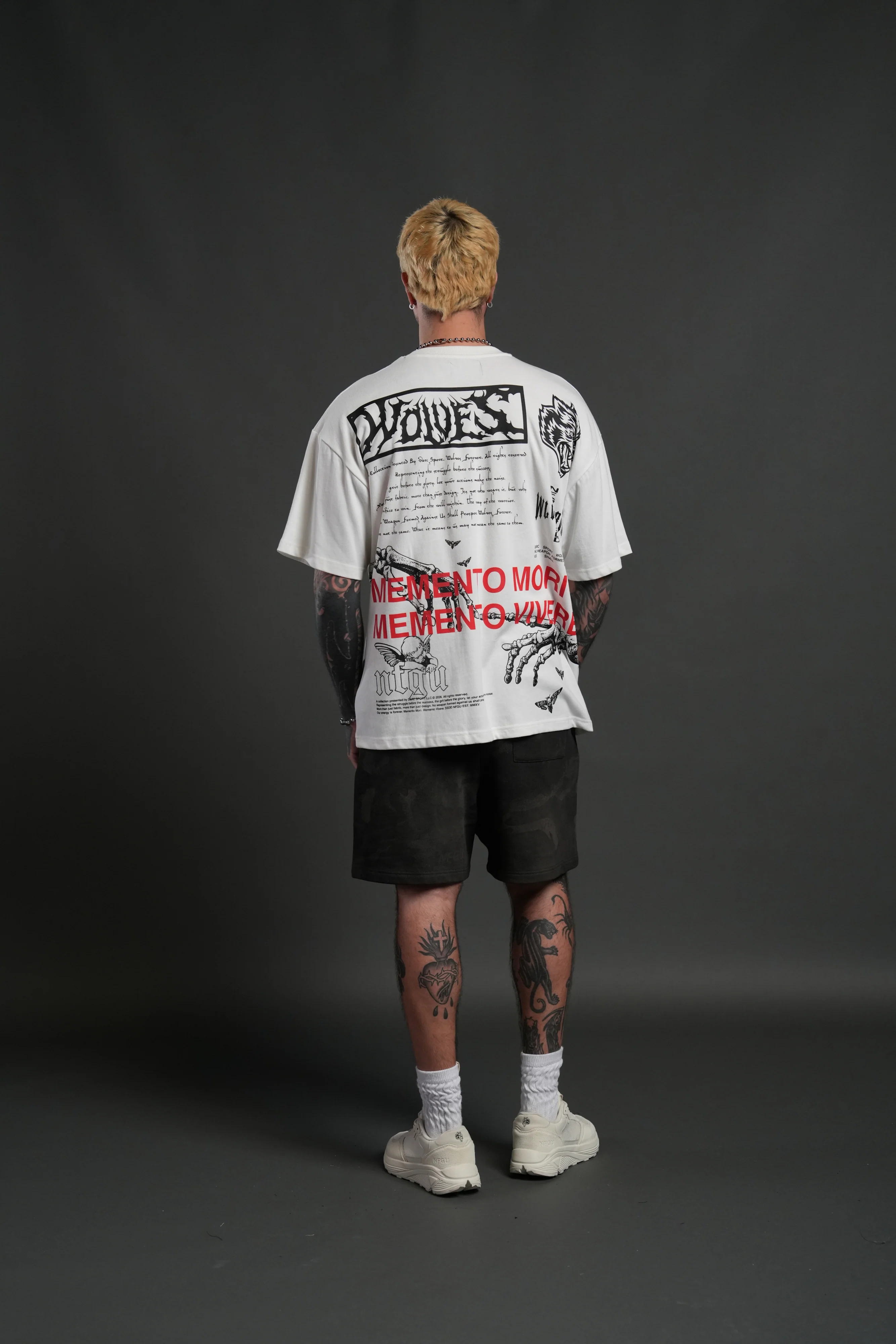 Create V2 "Premium" Oversized Tee in Cream - Image 6