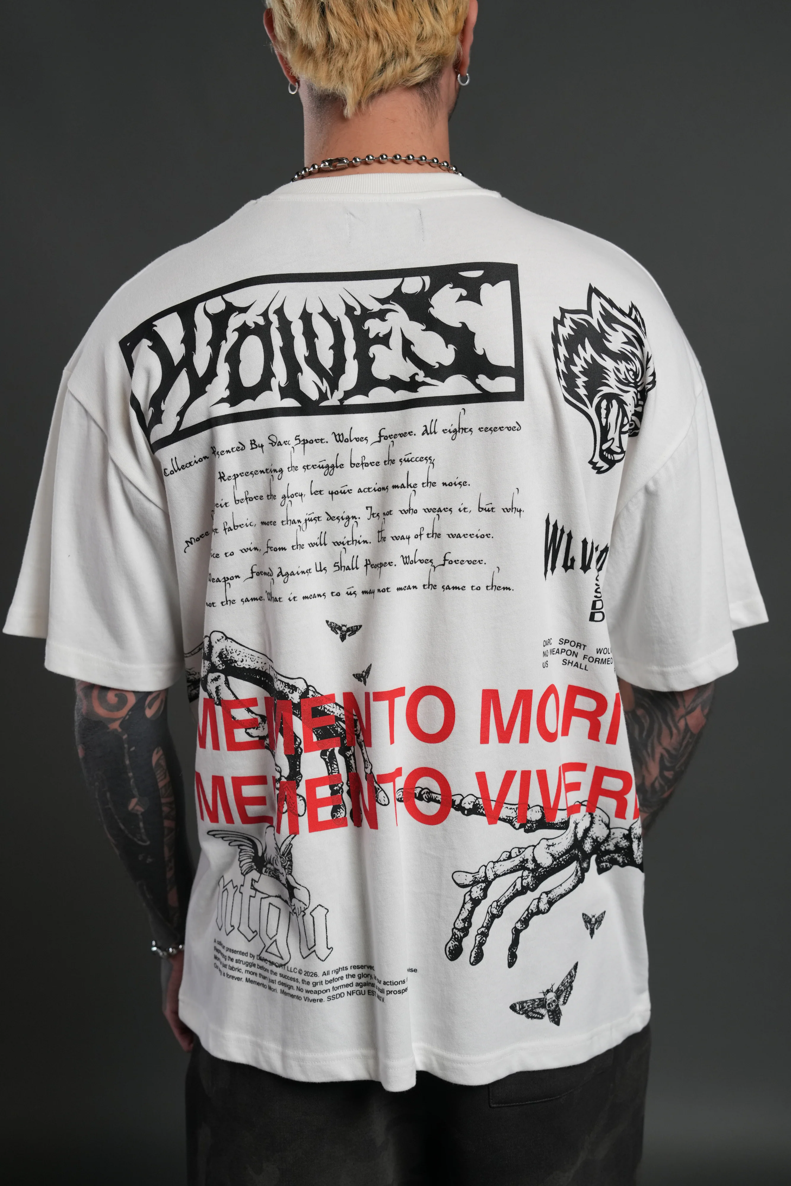 Create V2 "Premium" Oversized Tee in Cream - Image 8