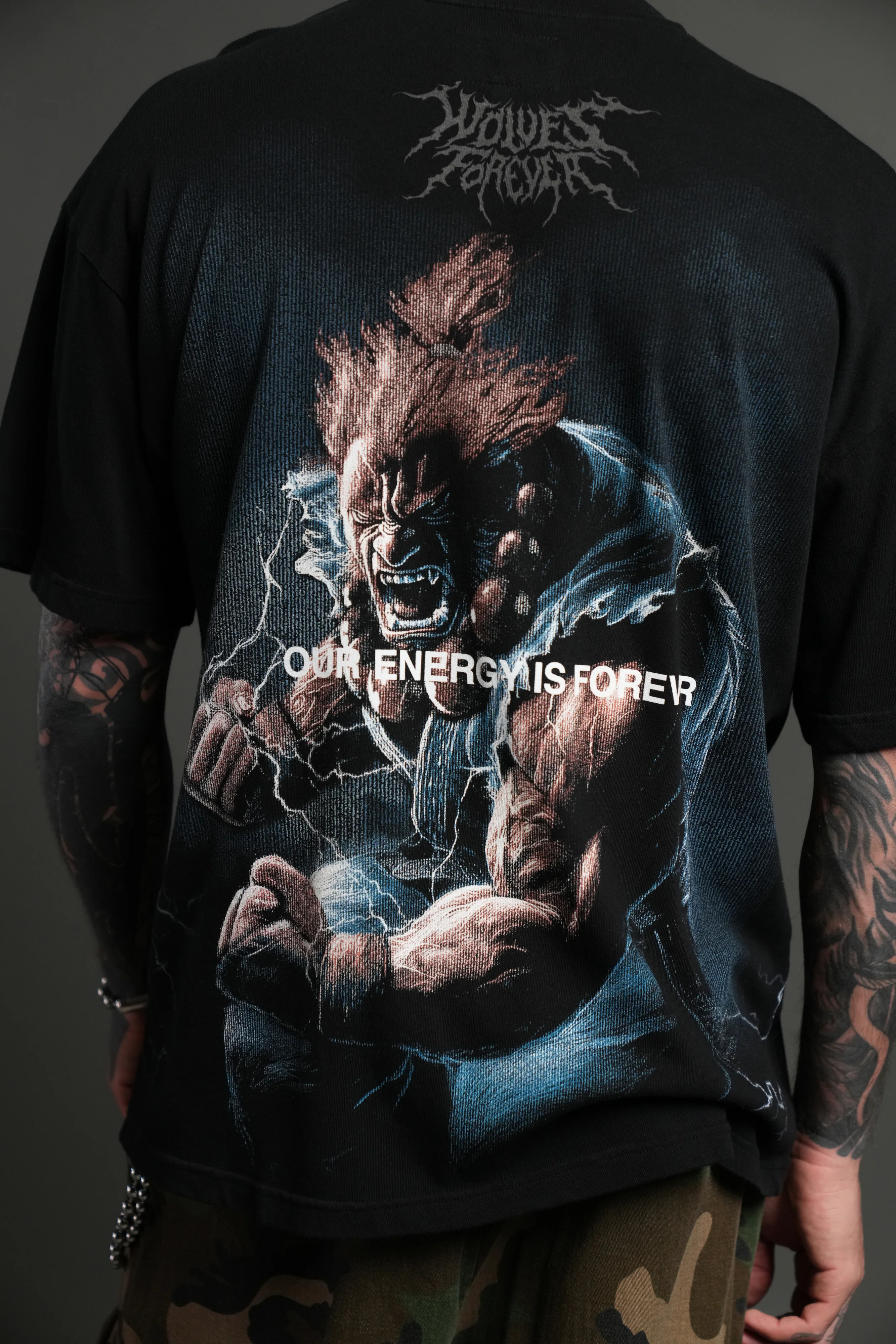 Darc Akuma "Side By Side" Series Premium Oversized Tee in Black - Image 10