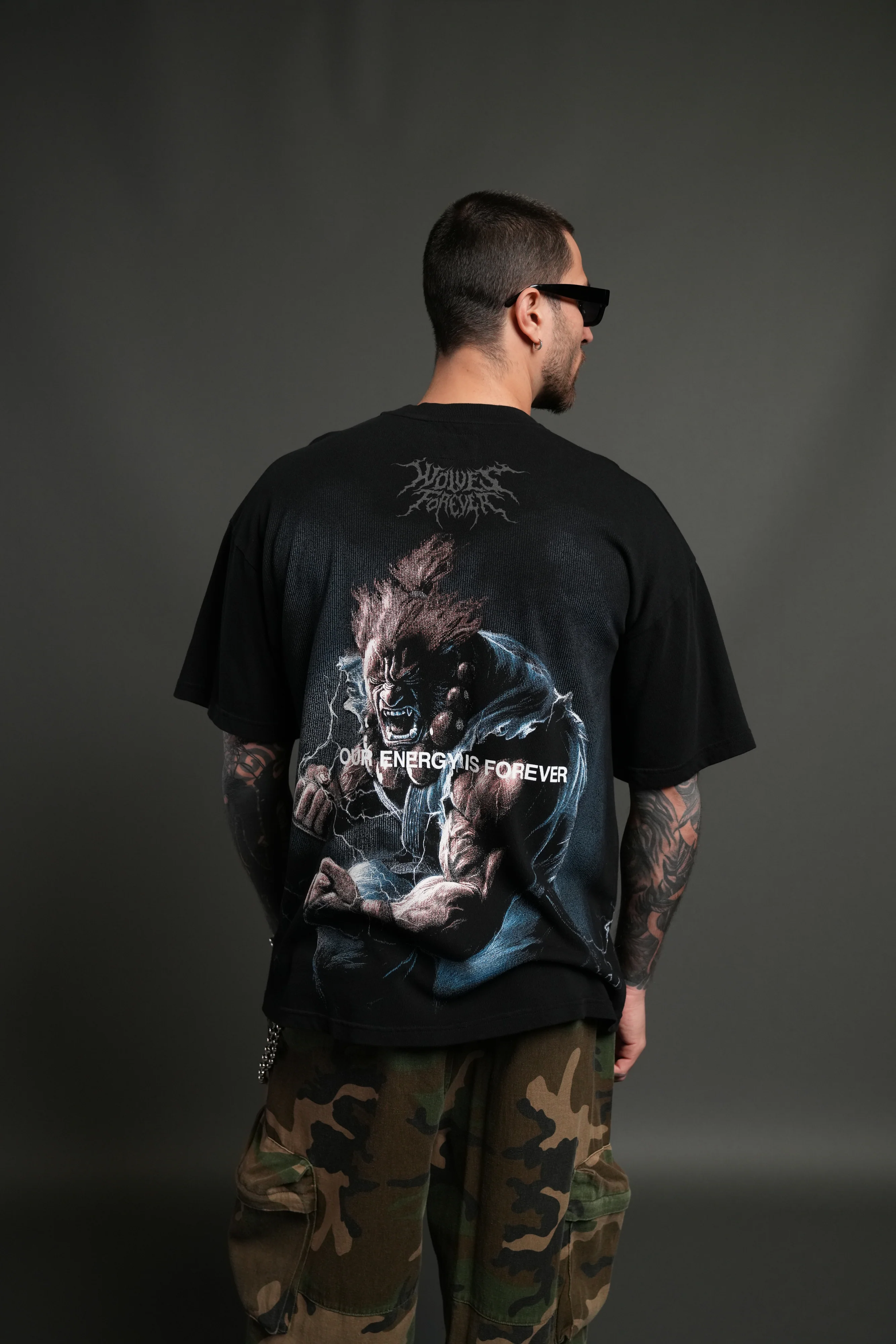 Darc Akuma "Side By Side" Series Premium Oversized Tee in Black - Image 4