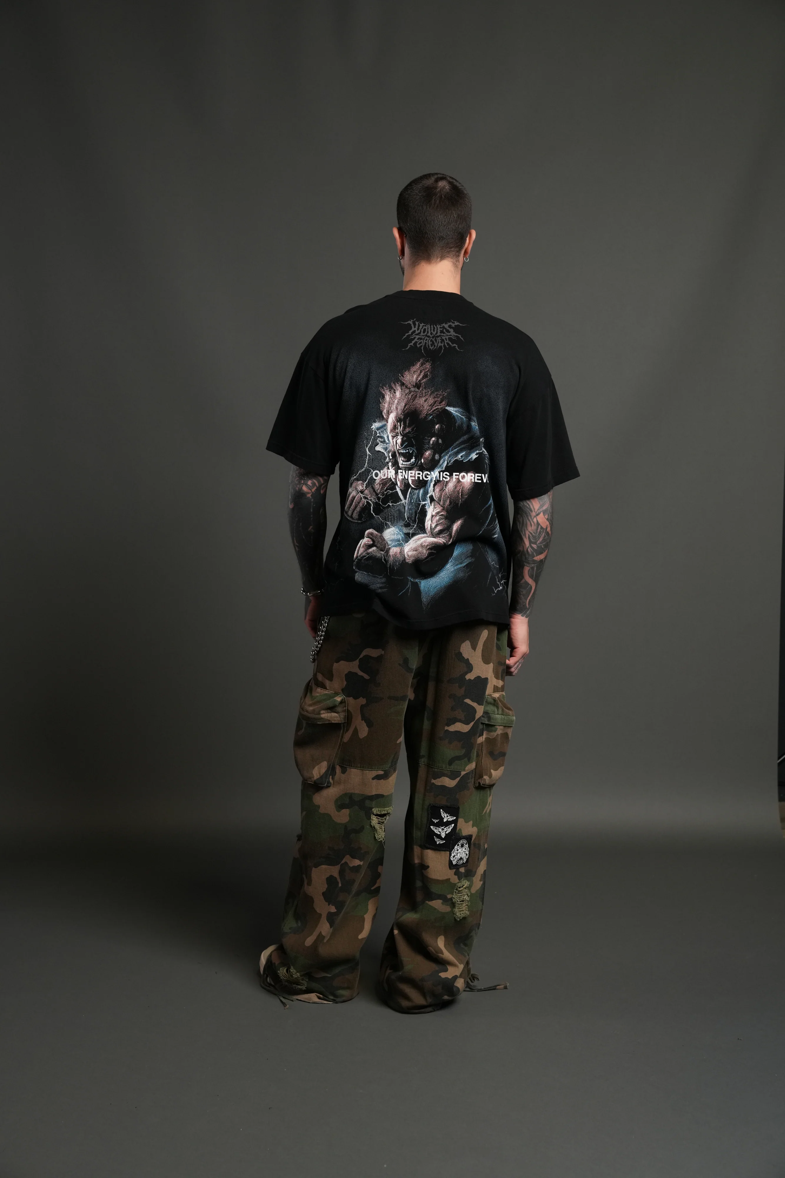 Darc Akuma "Side By Side" Series Premium Oversized Tee in Black - Image 6