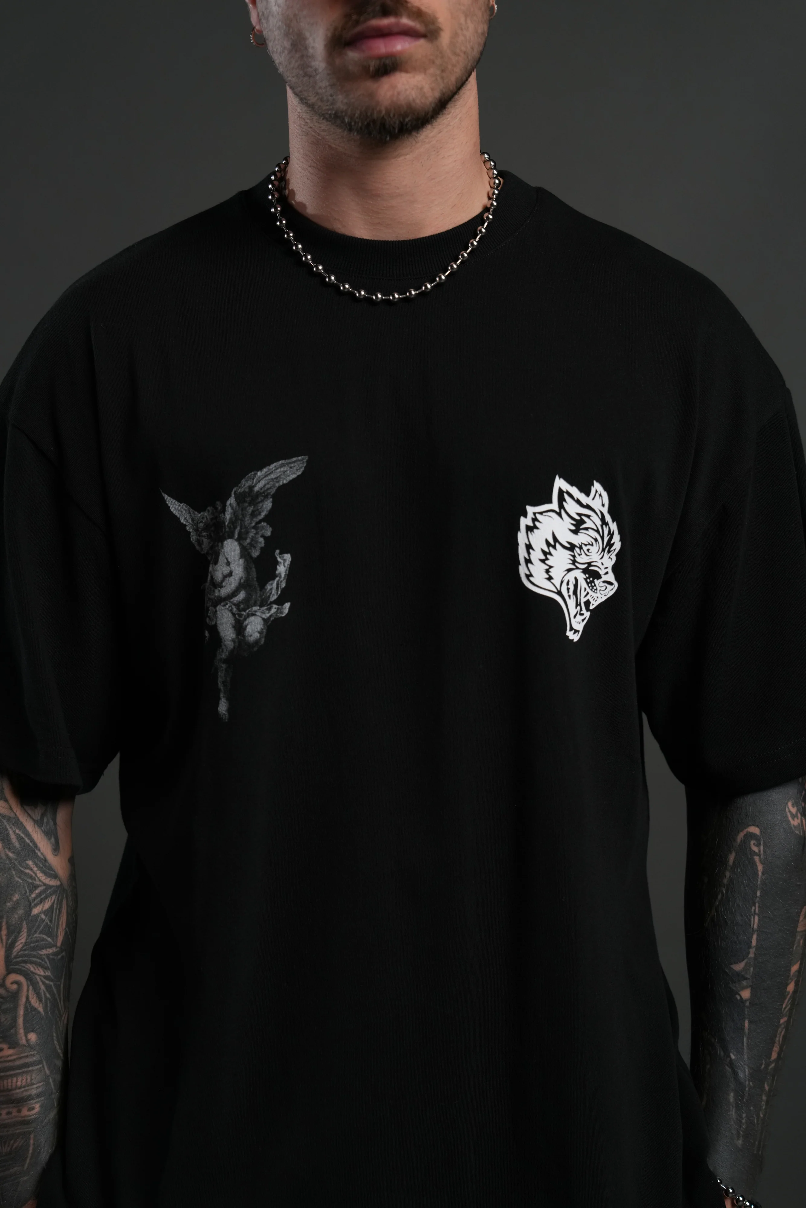 Darc Angel "Premium" Oversized Tee in Black - Image 6