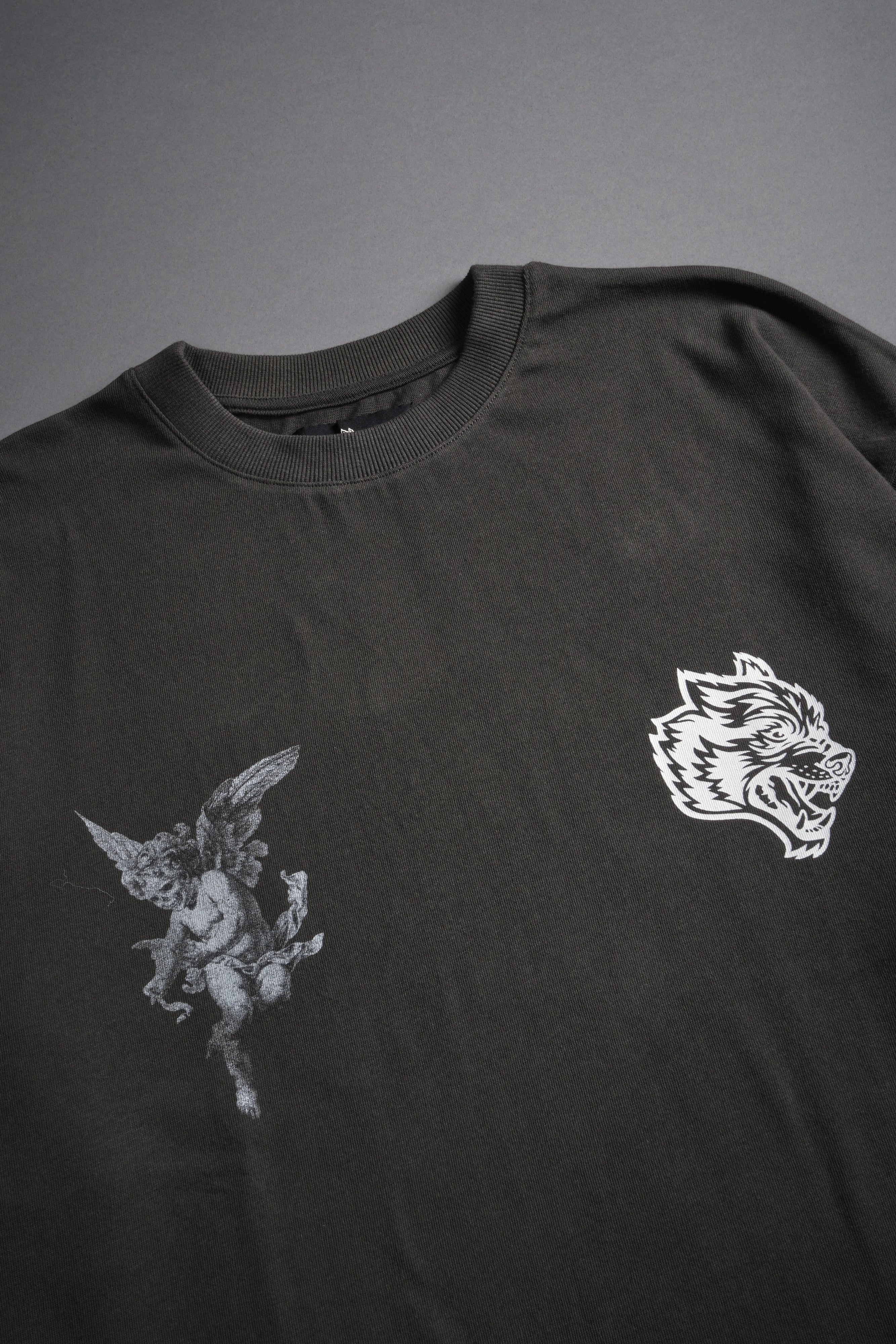 Darc Angel "Premium" Oversized Tee in Wolf Gray - Image 7