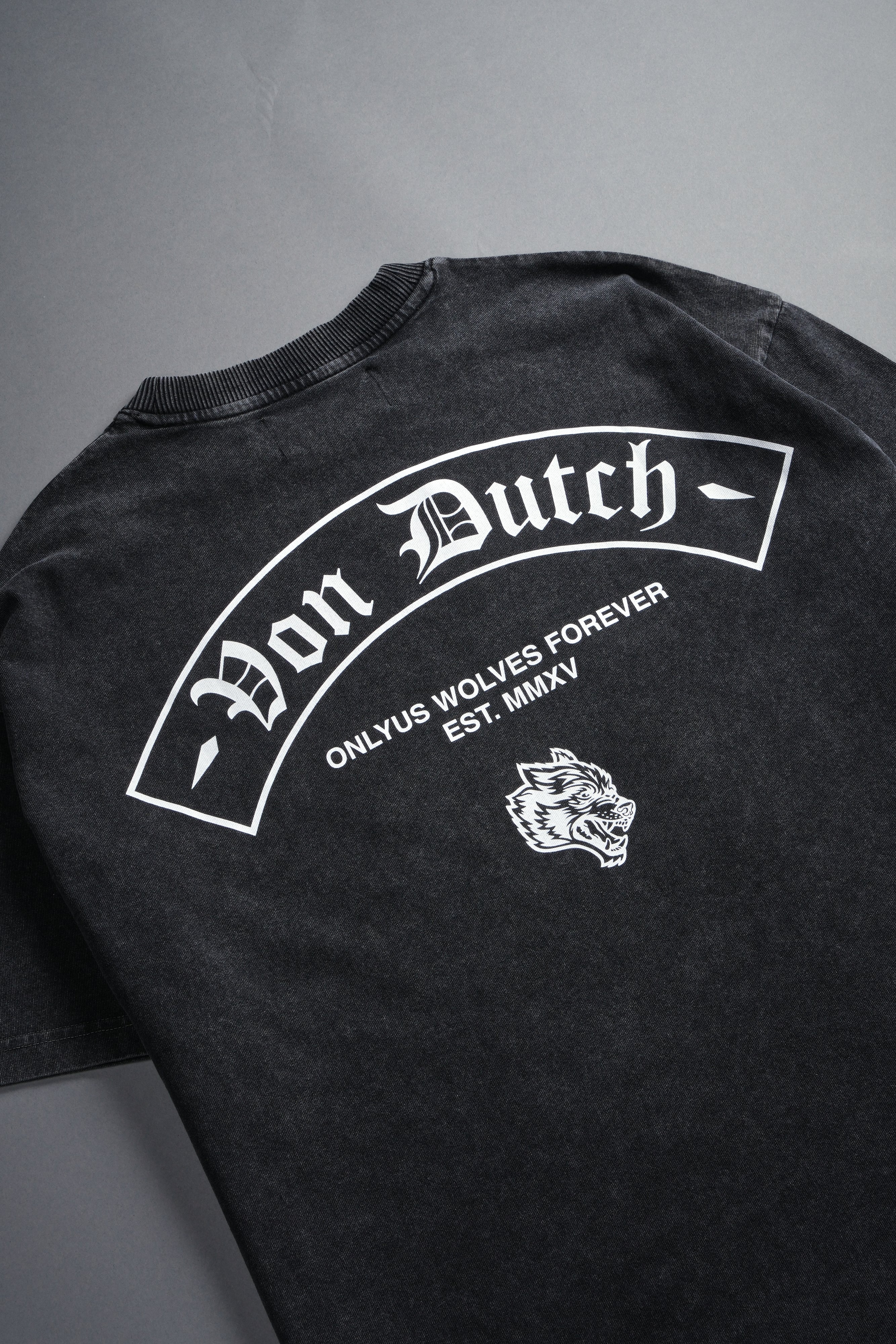 Darc Covenant Grunge Mid-Length Raw Hem Tee in Black - Image 7