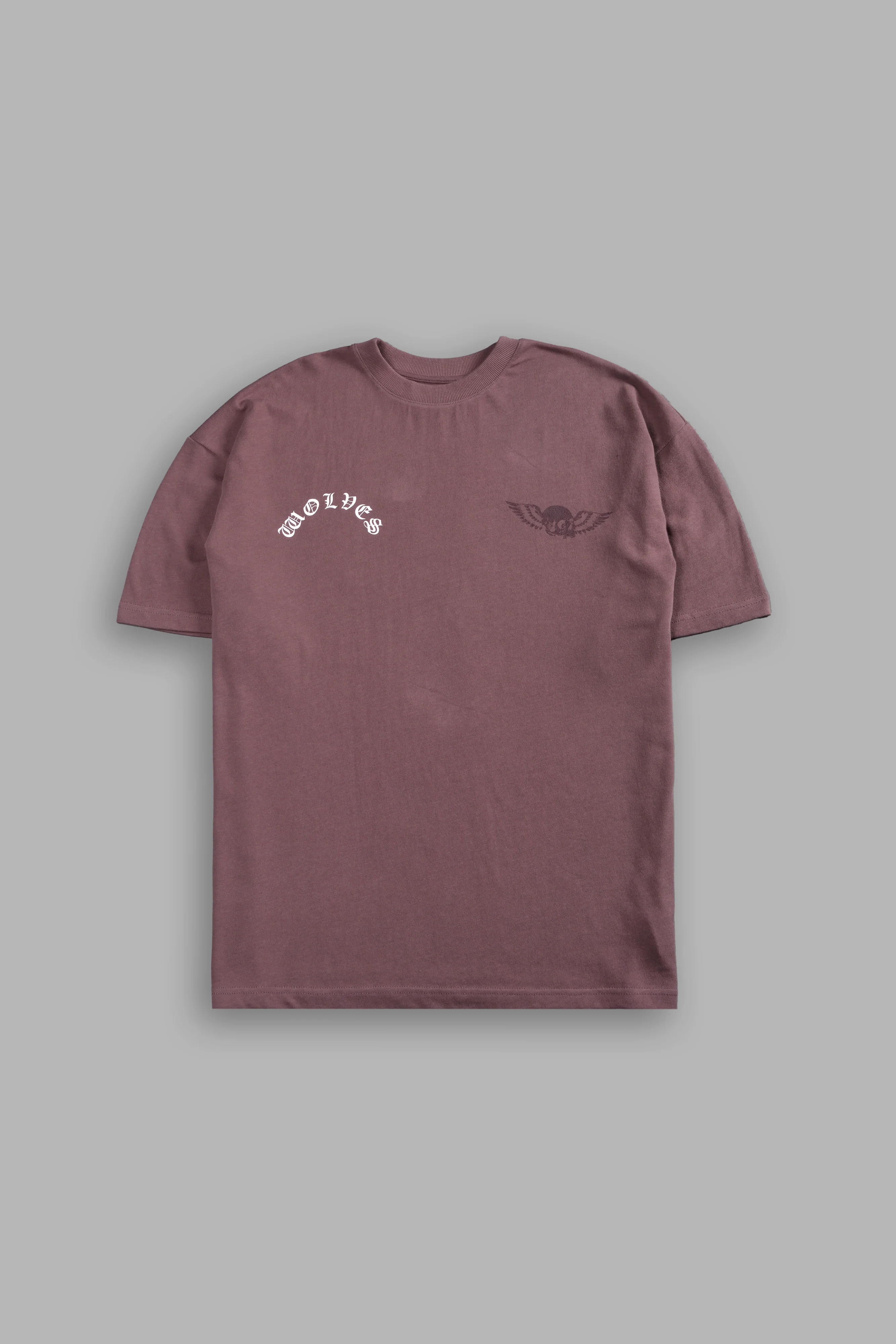 Darc Creed "Premium" Oversized Tee in Mauve - Image 2