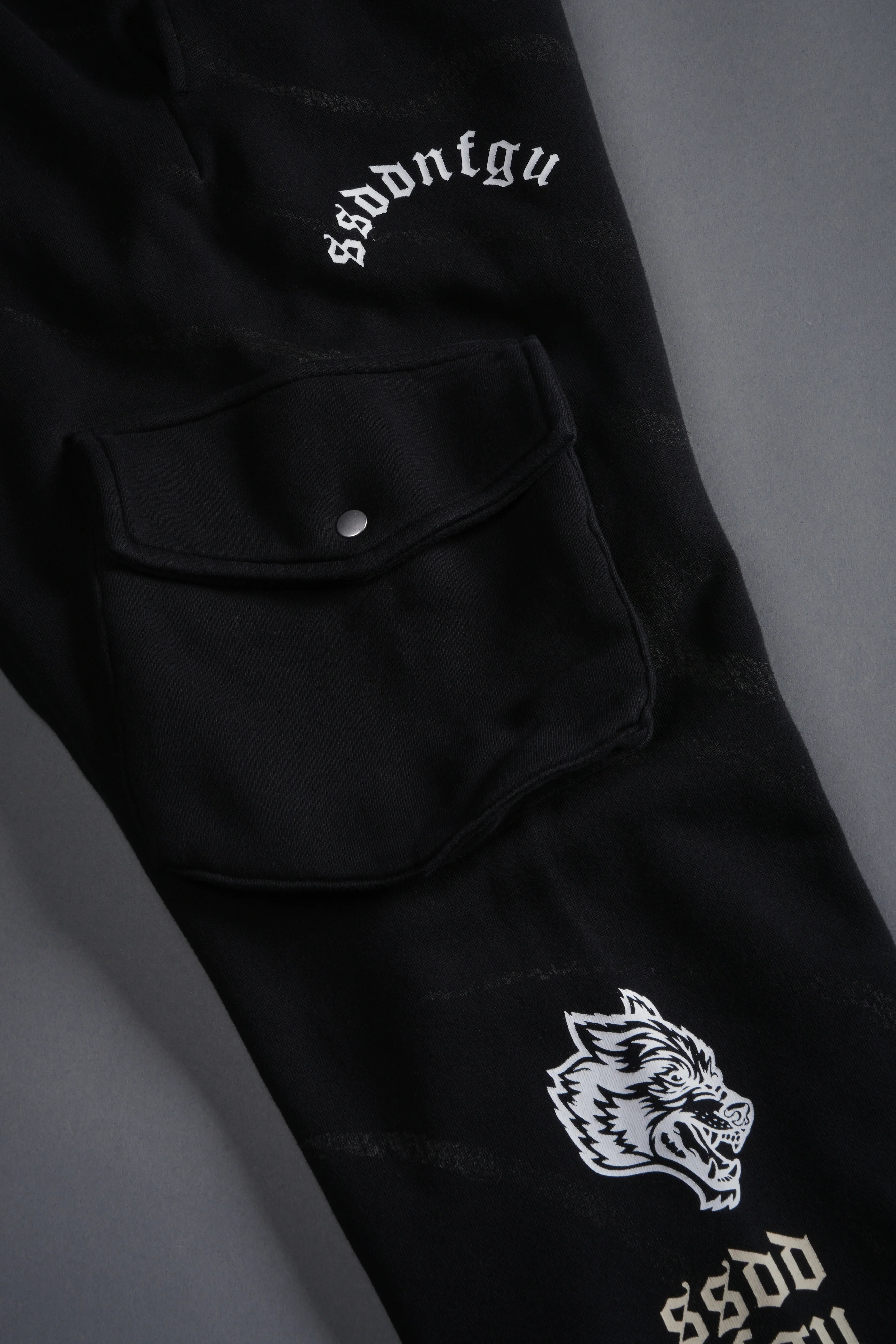 Darc Inferno Bigelow Cargo Sweat Pants in Black - Image 12