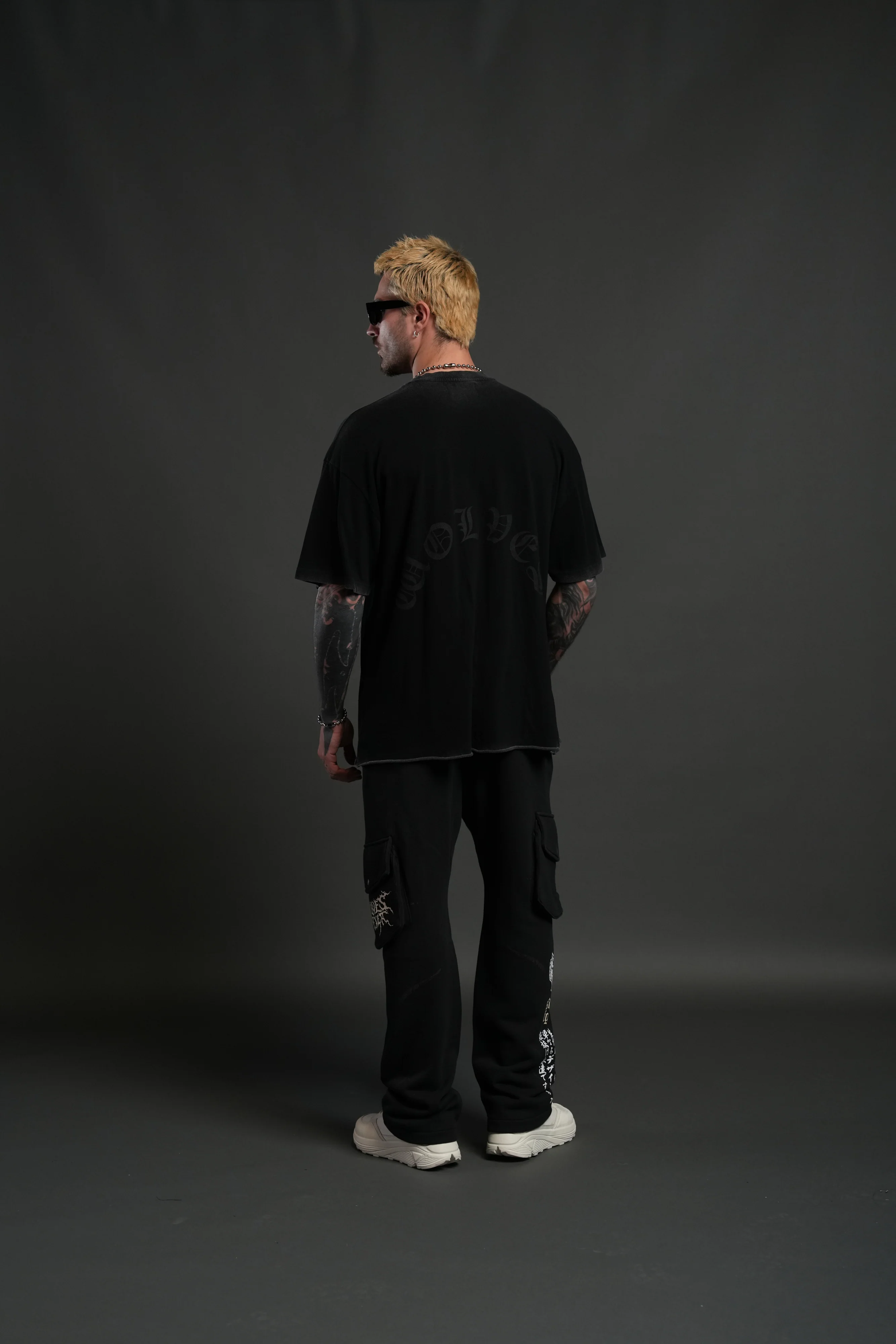 Darc Inferno Bigelow Cargo Sweat Pants in Black - Image 7