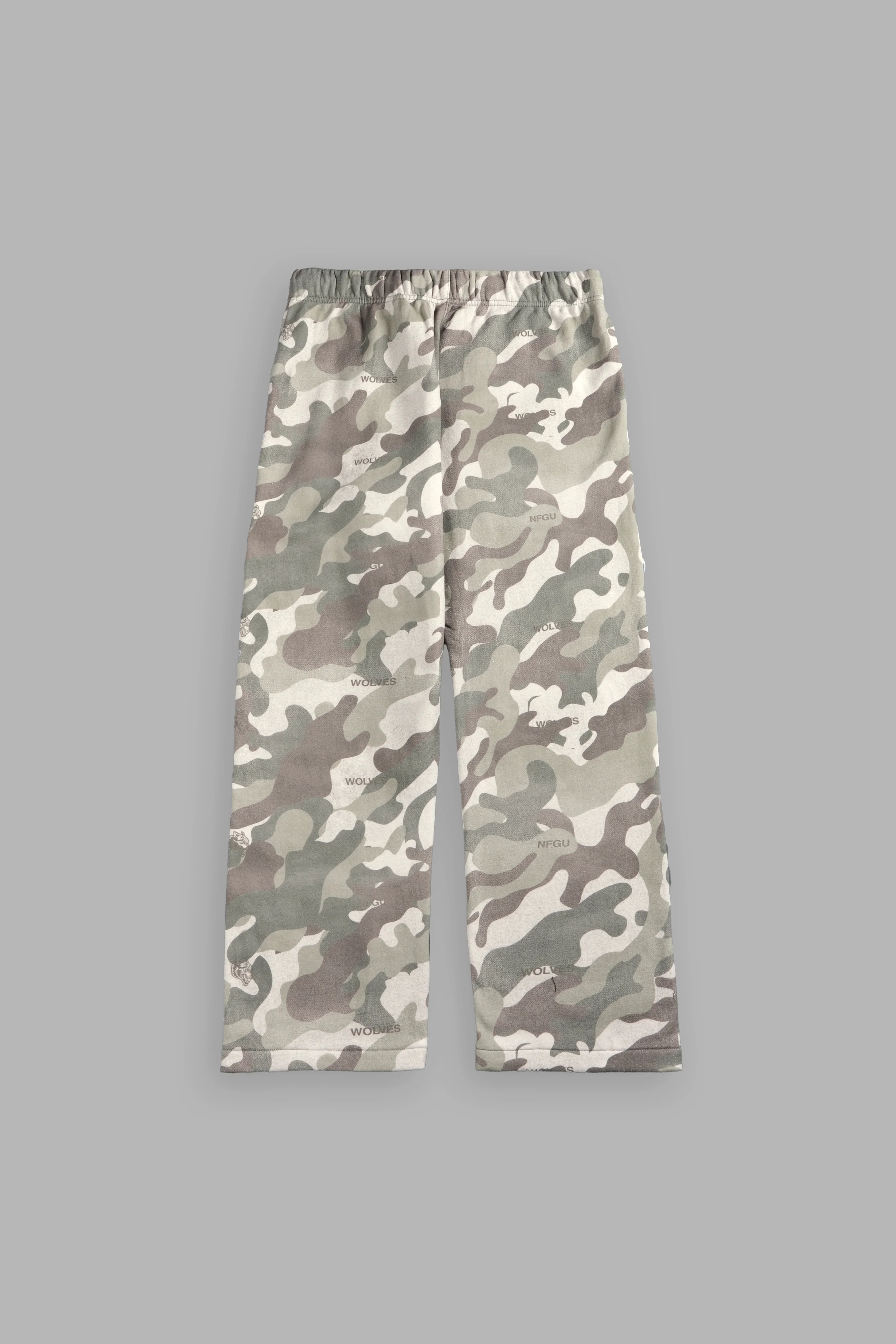 Darc Kulture Bigelow Cargo Sweat Pants in DSVD Green Camo - Image 3