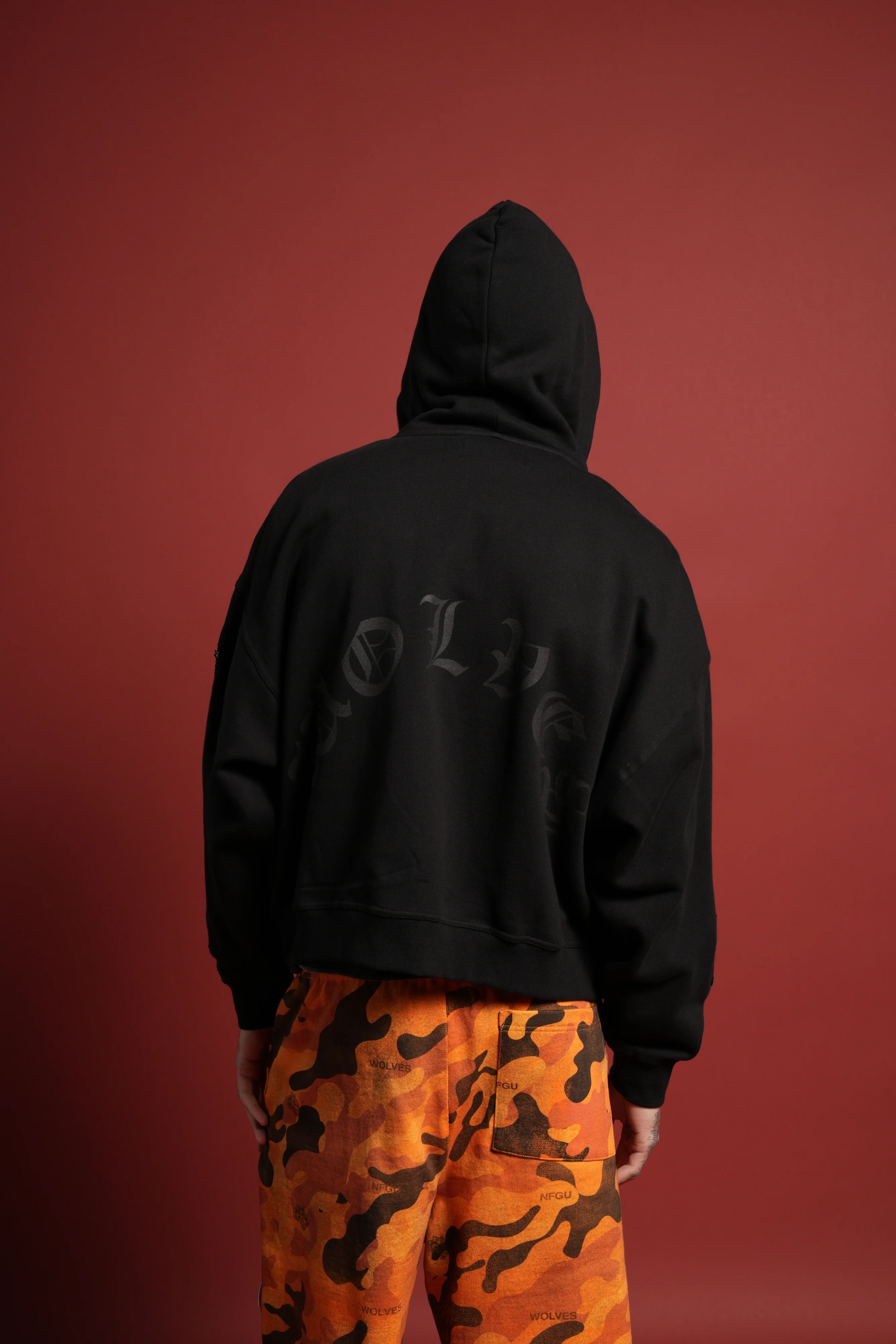 Darc Kulture Vex Double Zip Hoodie in Black - Image 5