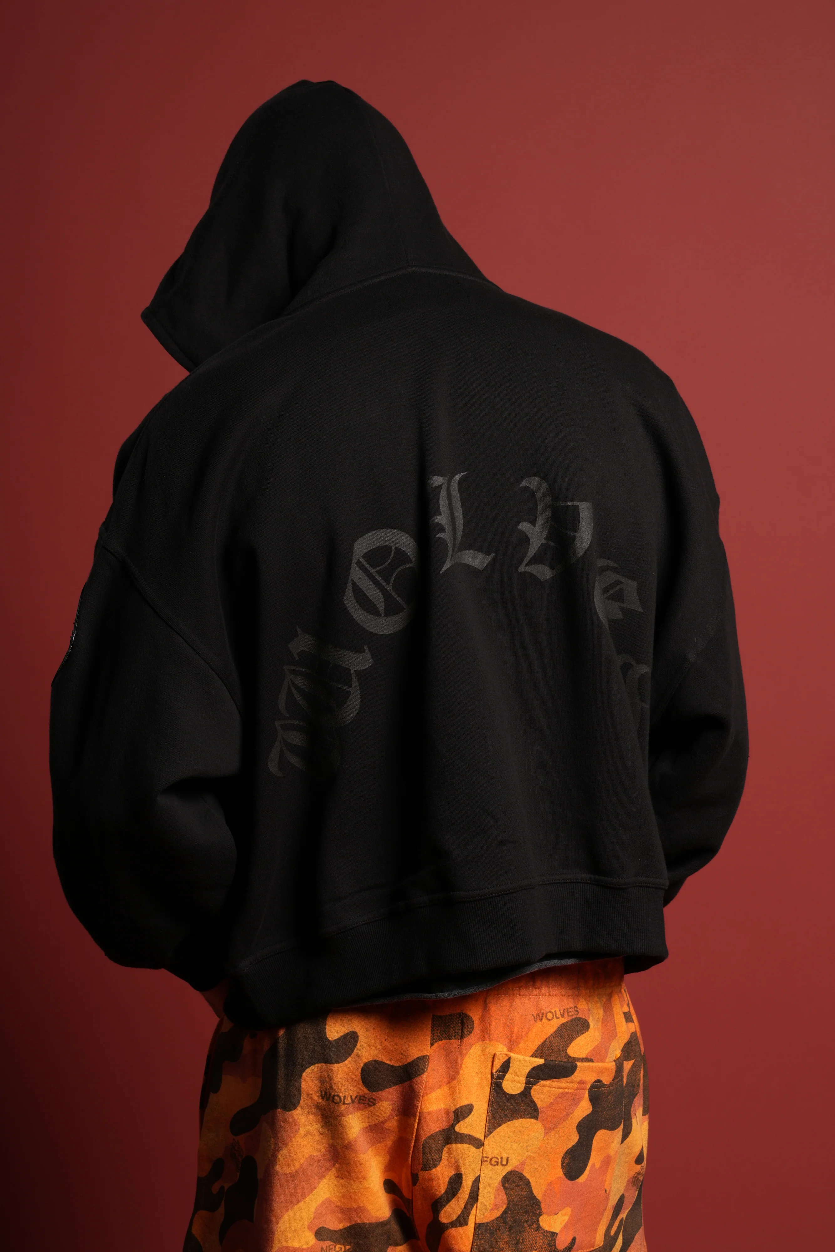 Darc Kulture Vex Double Zip Hoodie in Black - Image 9