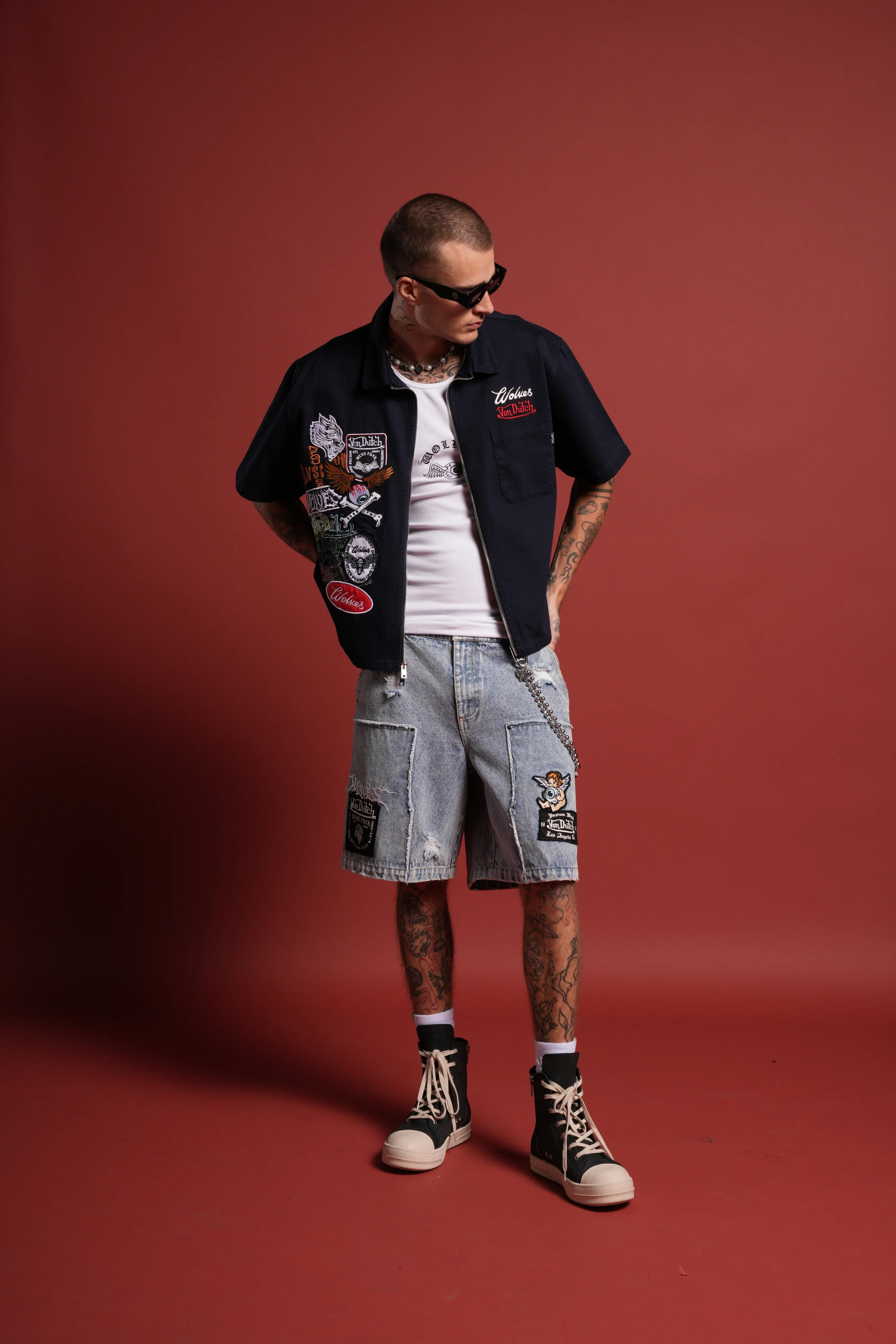 Darc Kulture Vince Shirt in Navy - Image 4