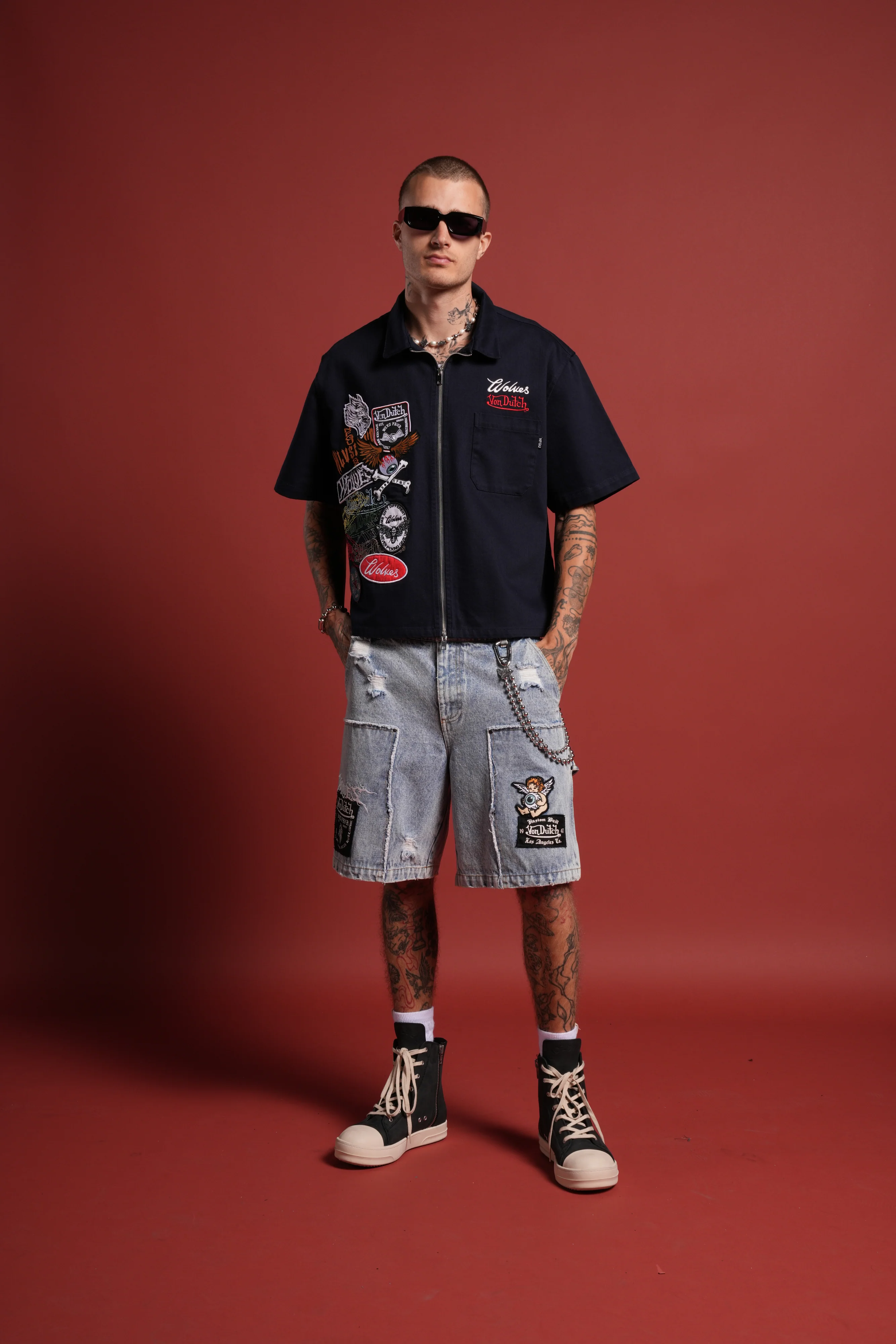 Darc Kulture Vince Shirt in Navy - Image 5
