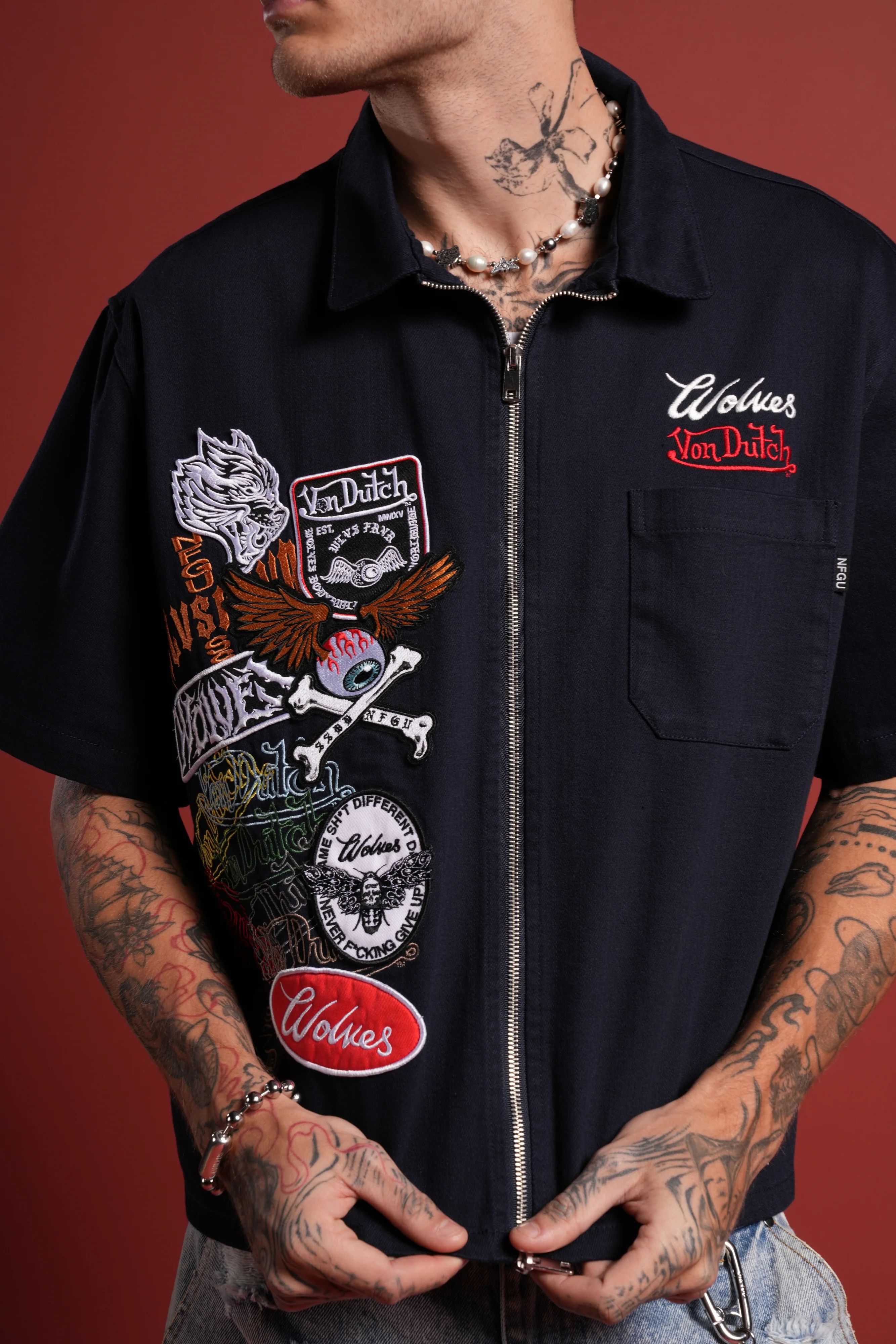Darc Kulture Vince Shirt in Navy - Image 6