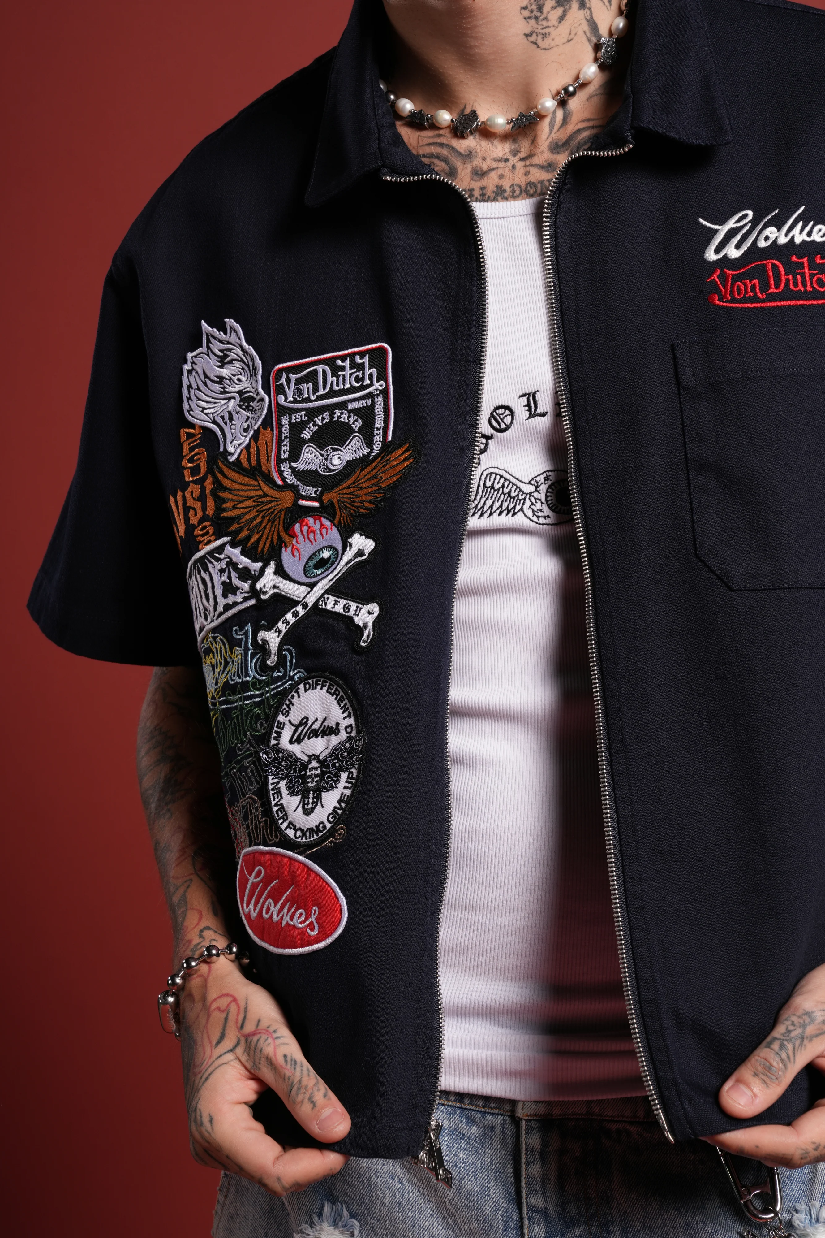 Darc Kulture Vince Shirt in Navy - Image 7