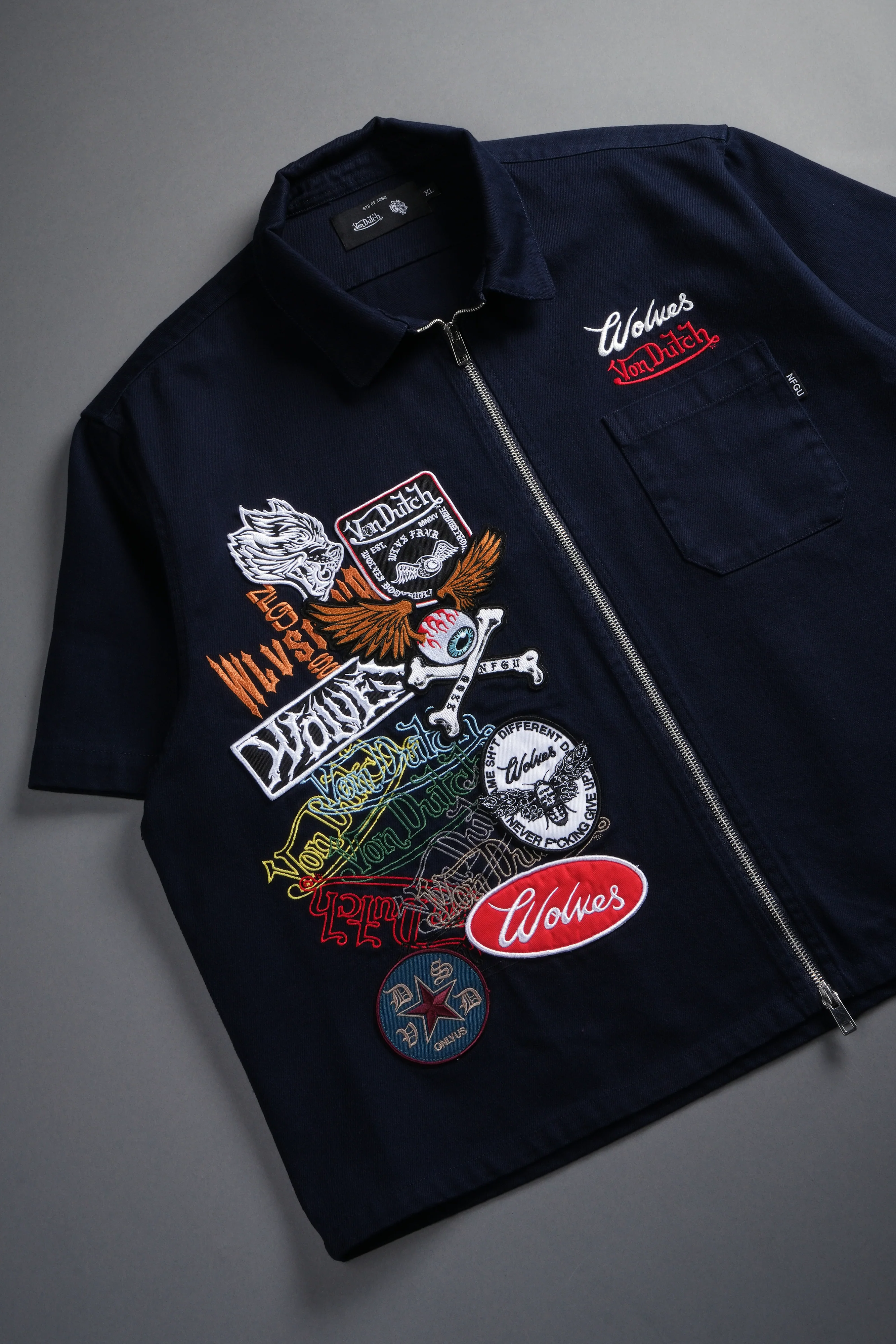 Darc Kulture Vince Shirt in Navy - Image 8
