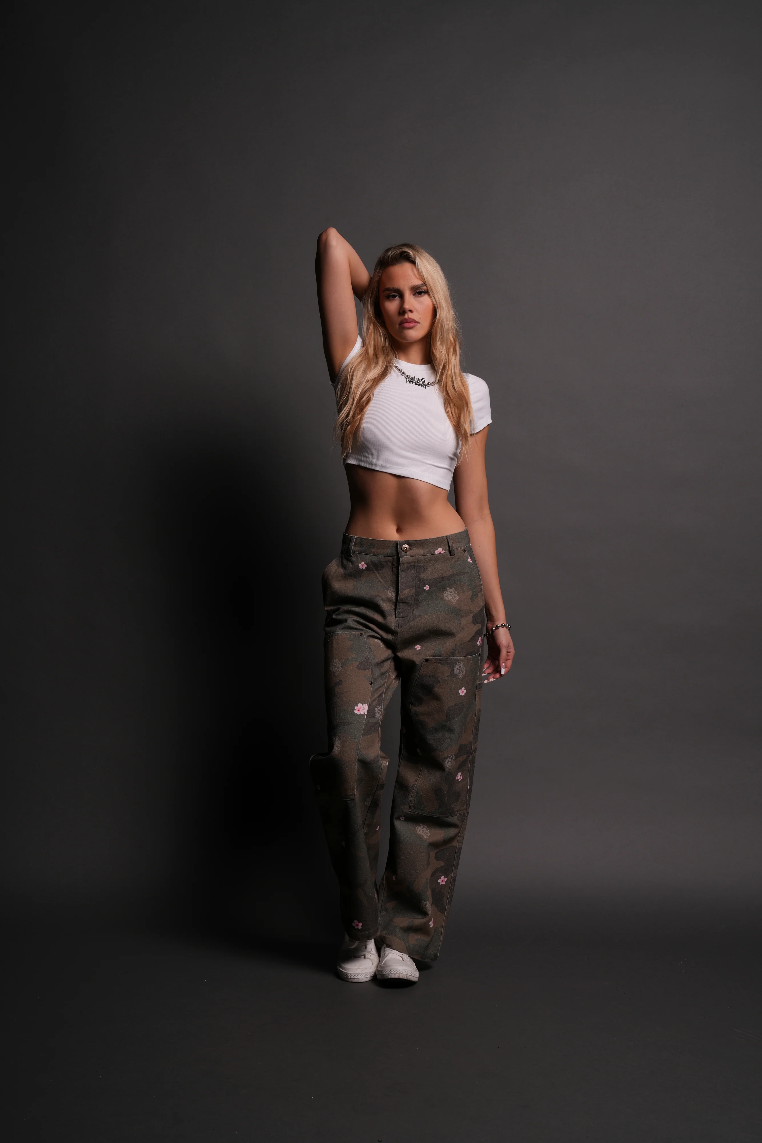 Darc Letter "Kara" Tee in White - Image 5