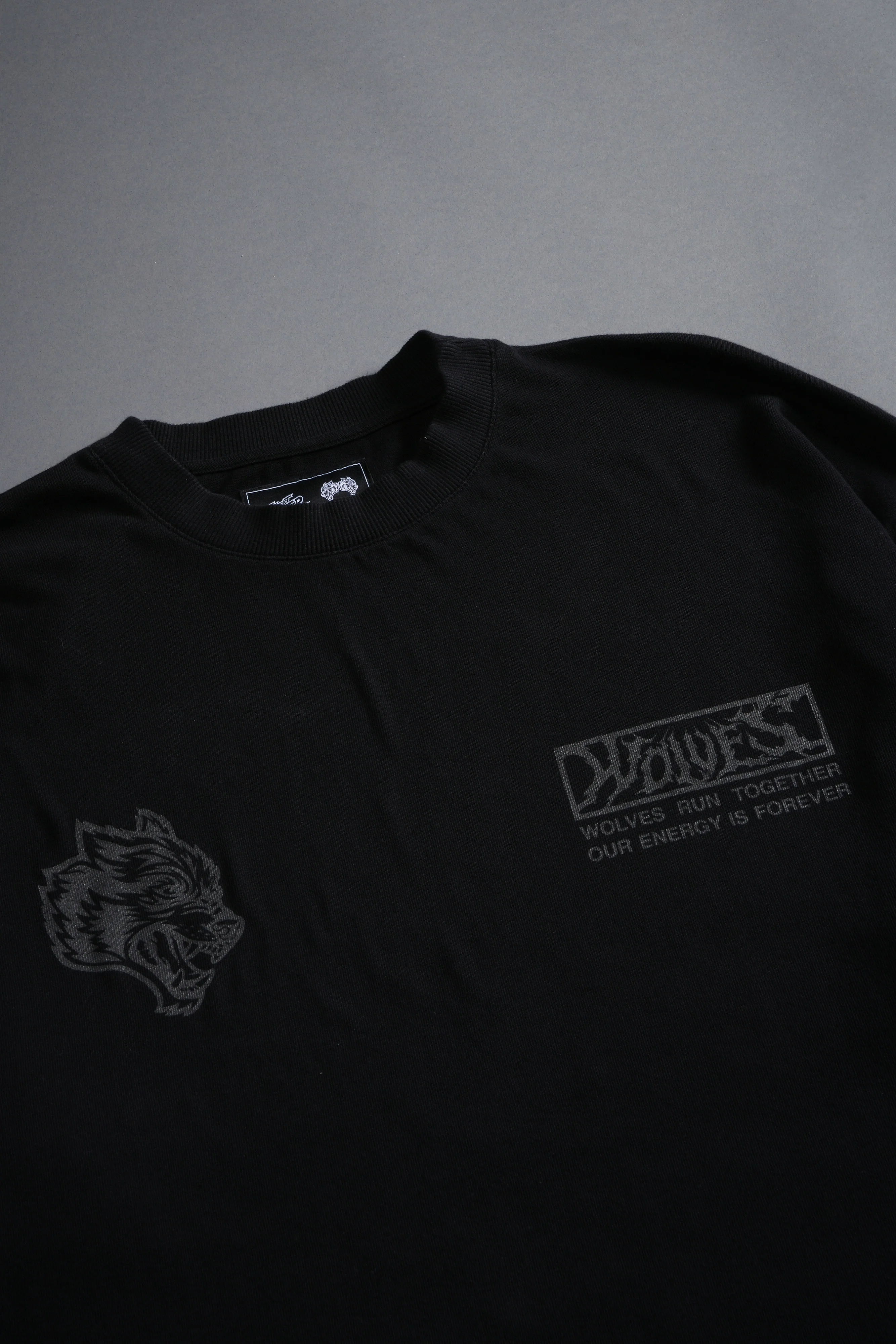 Darc M. Bison "Side By Side" Series Premium Oversized Tee in Black - Image 8