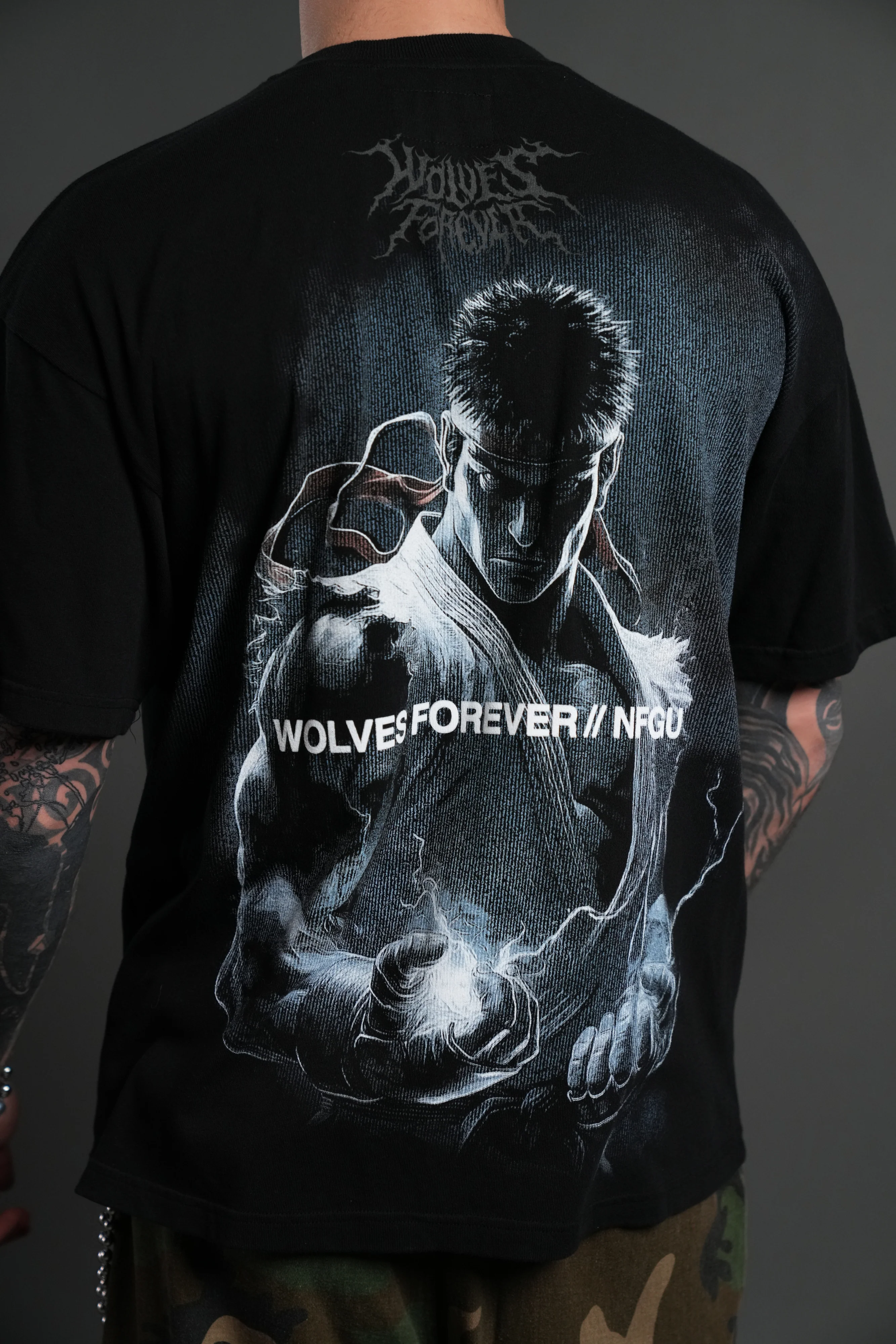 Darc Ryu "Side By Side" Series Premium Oversized Tee in Black - Image 14