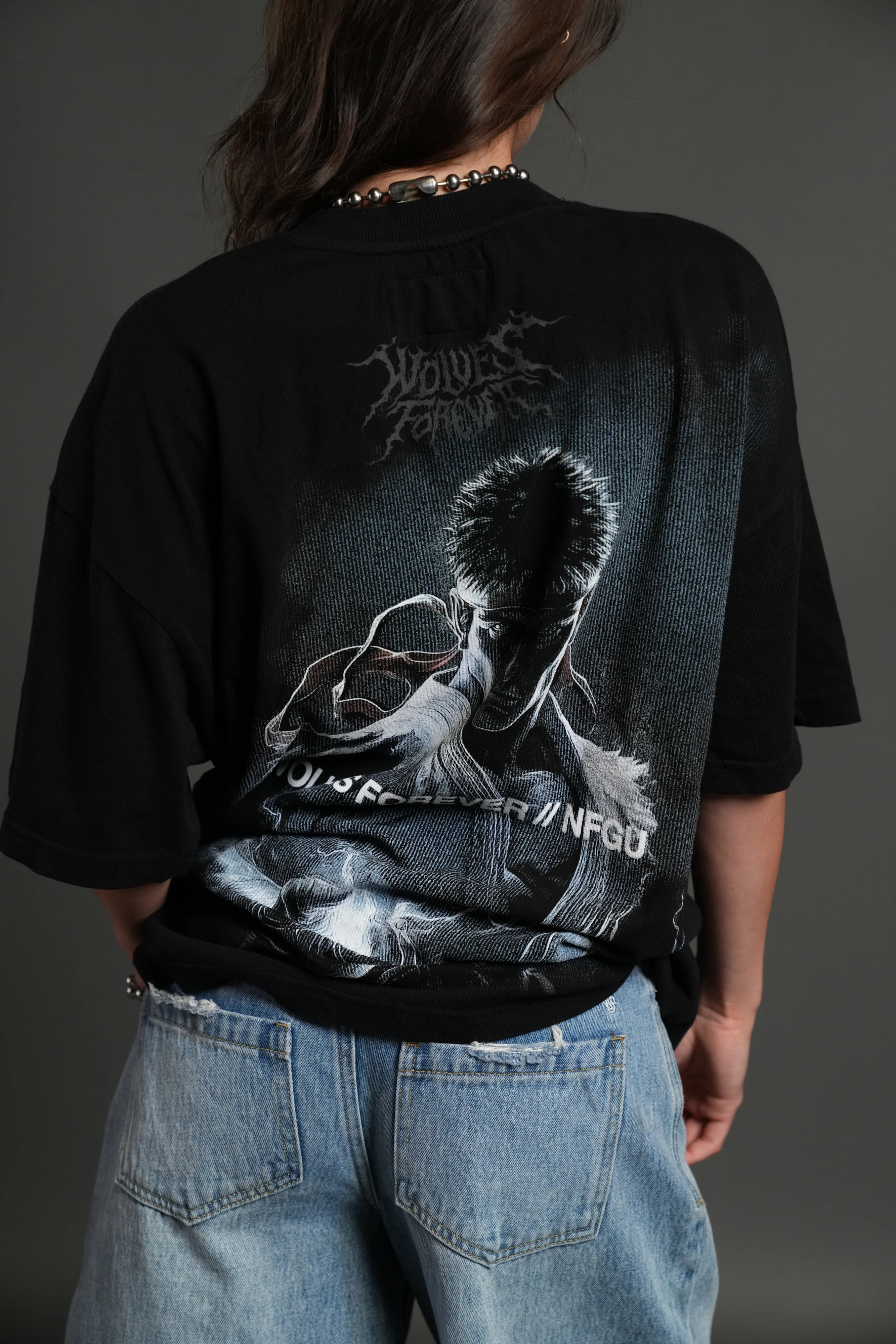 Darc Ryu "Side By Side" Series Premium Oversized Tee in Black - Image 16