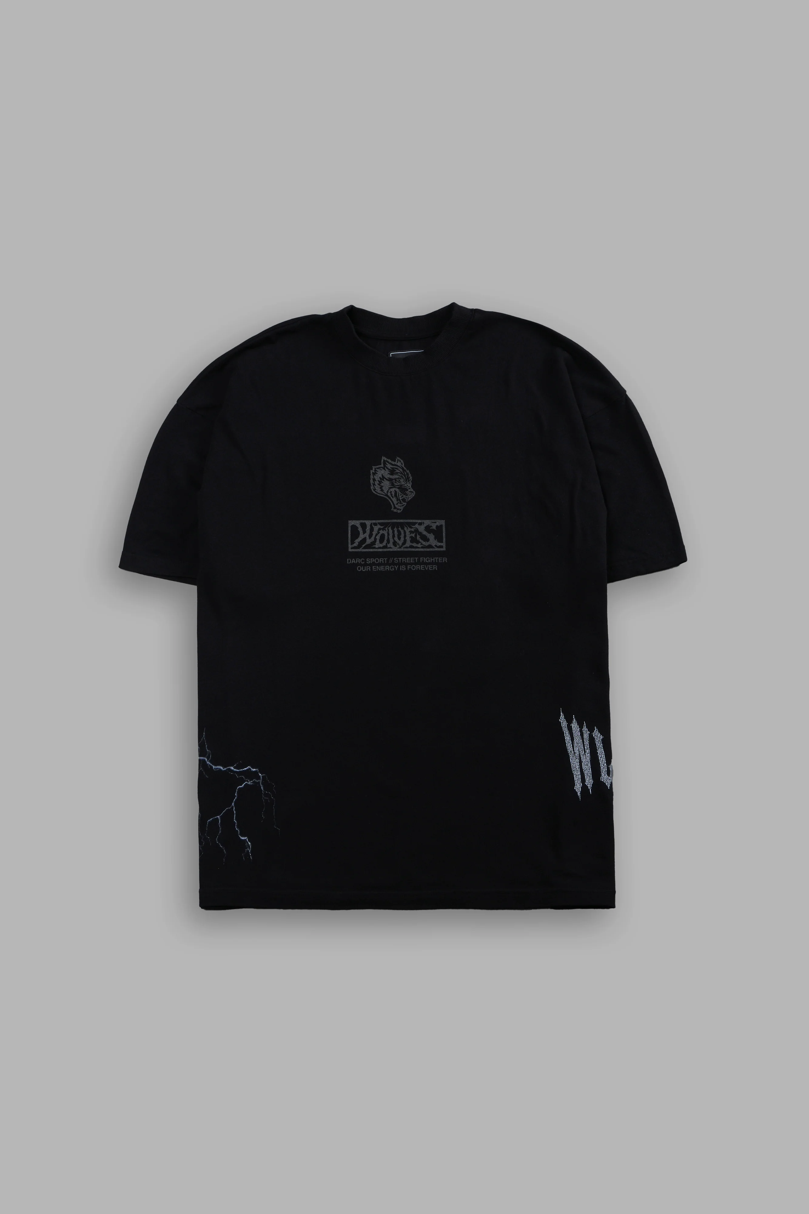 Darc Ryu "Side By Side" Series Premium Oversized Tee in Black - Image 3