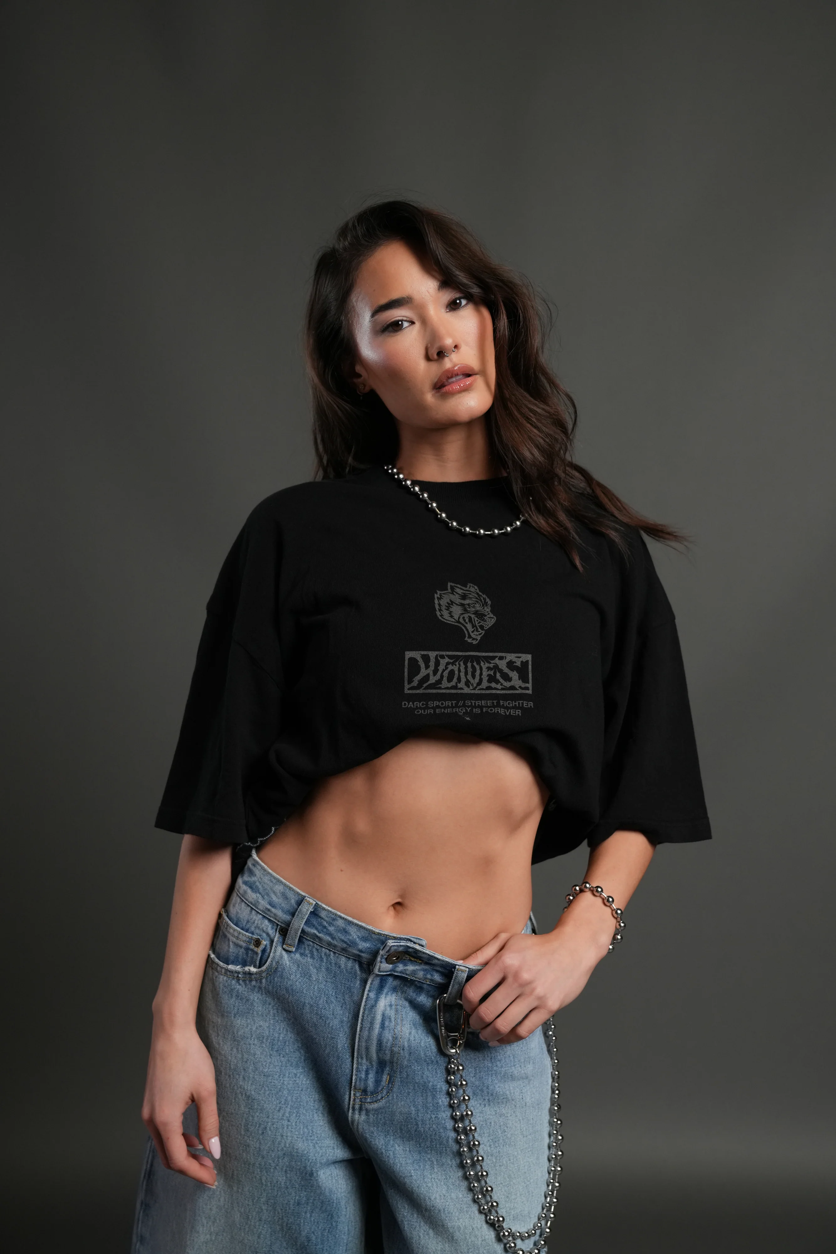 Darc Ryu "Side By Side" Series Premium Oversized Tee in Black - Image 5