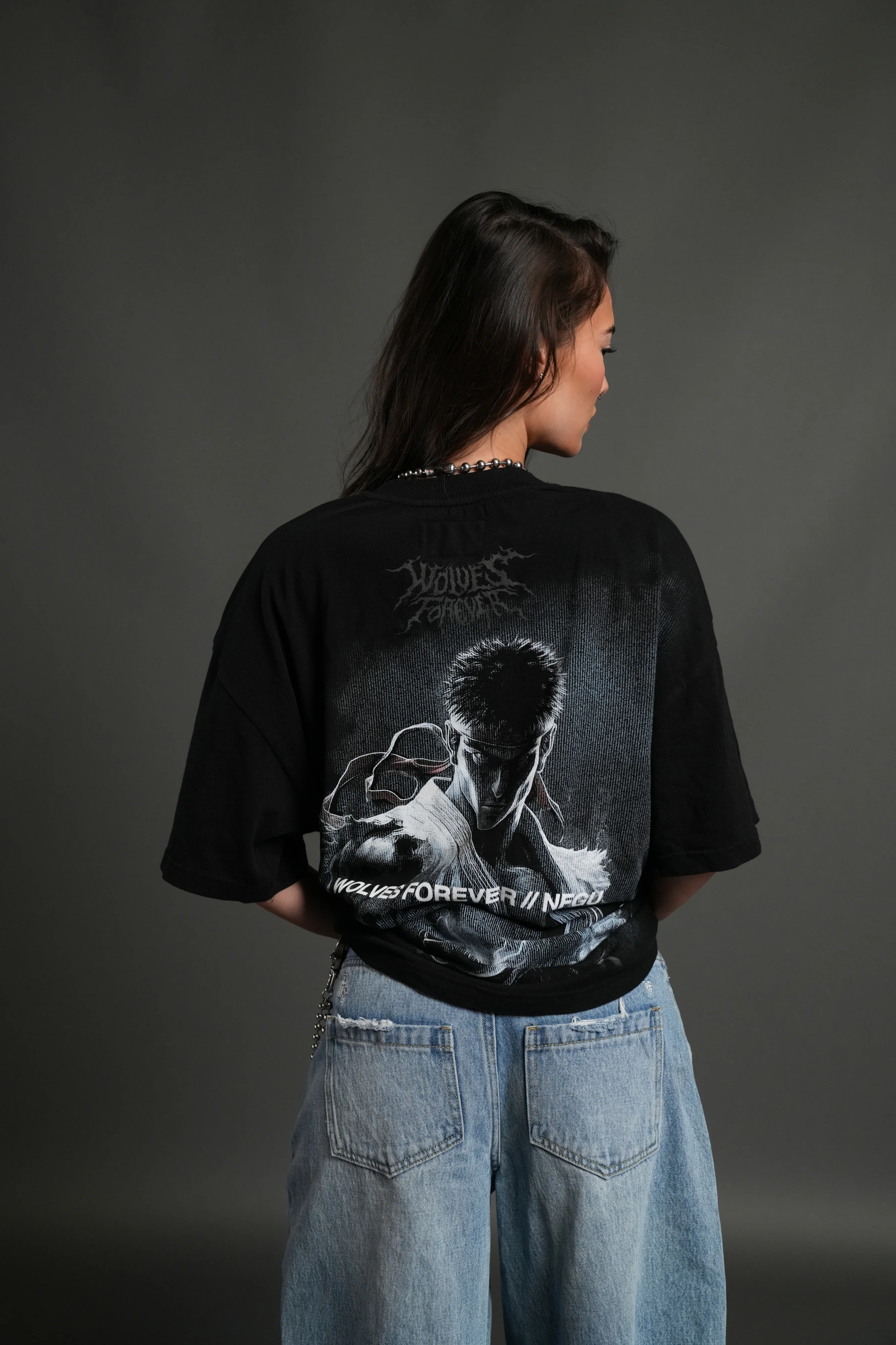 Darc Ryu "Side By Side" Series Premium Oversized Tee in Black - Image 6