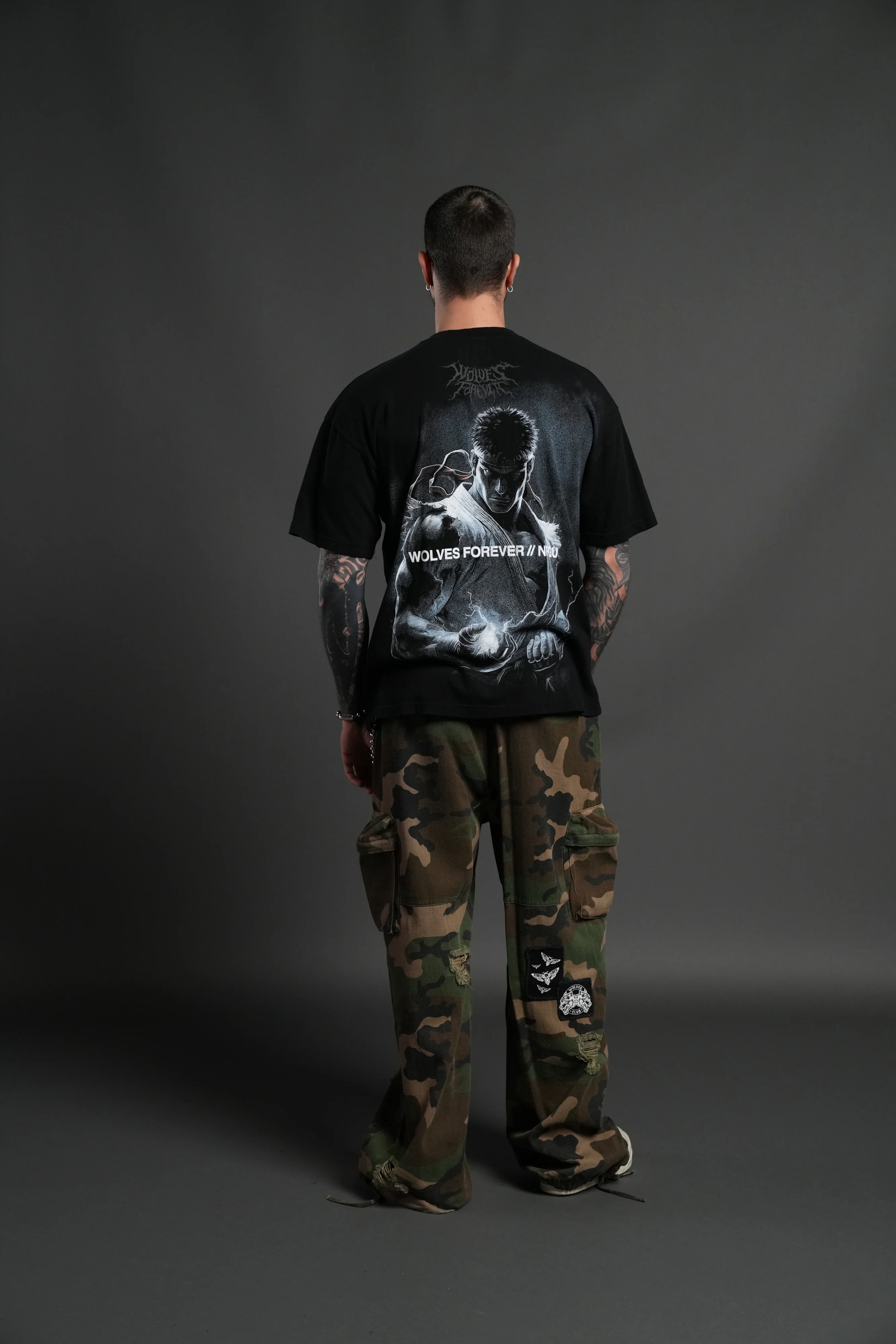 Darc Ryu "Side By Side" Series Premium Oversized Tee in Black - Image 8