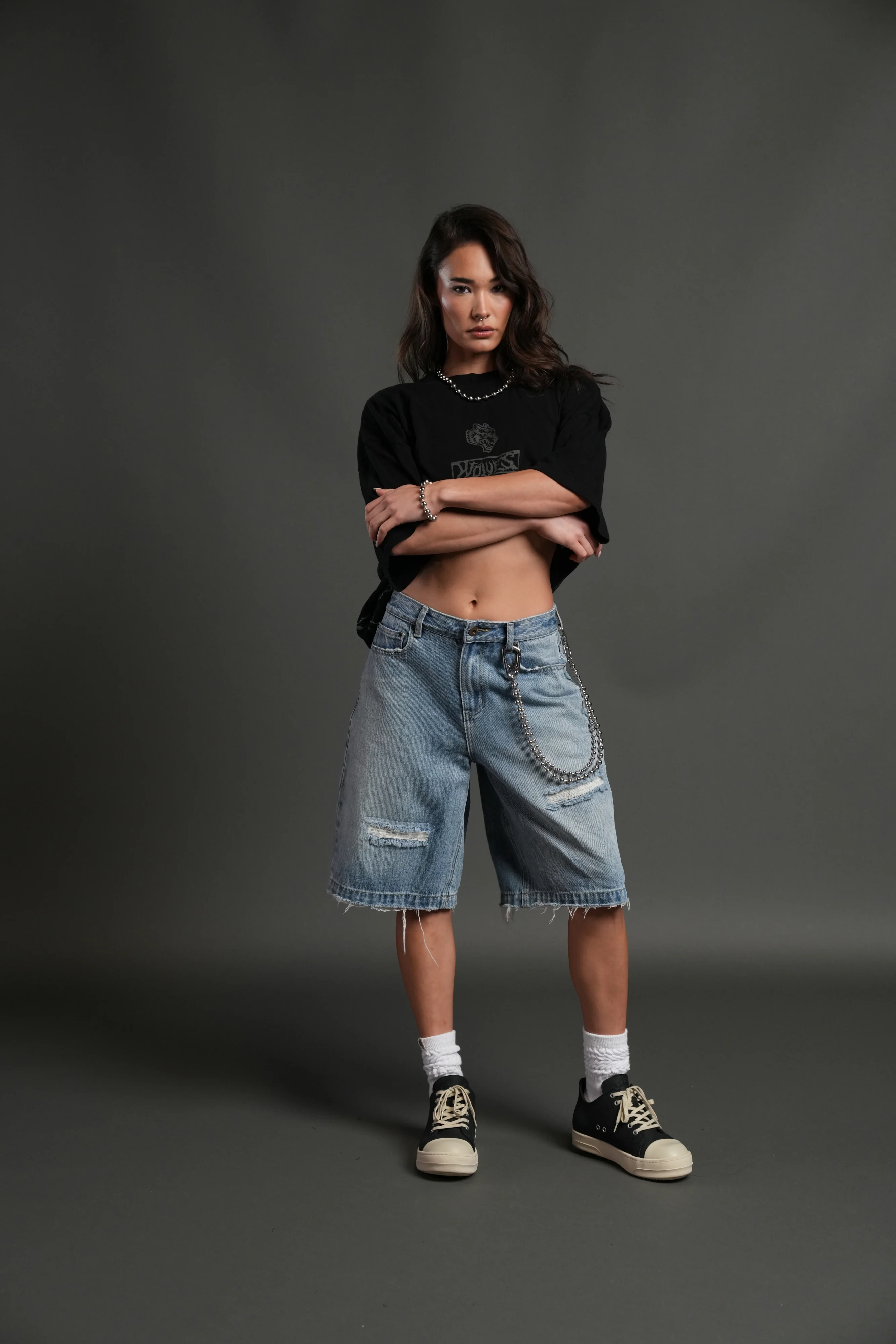 Darc Ryu "Side By Side" Series Premium Oversized Tee in Black - Image 9