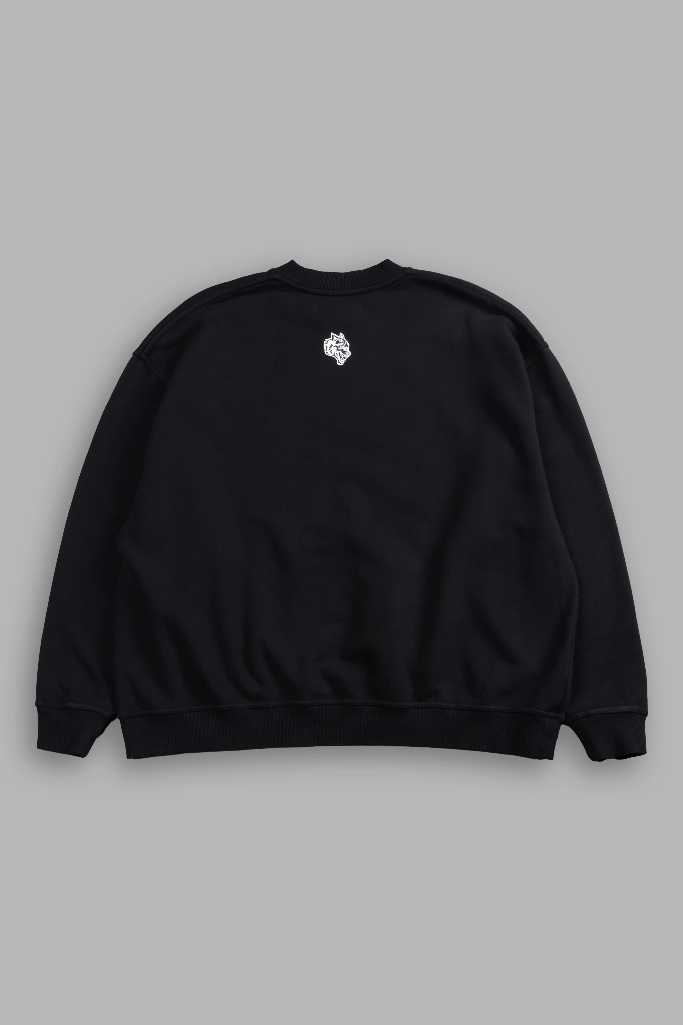 Darc Sport MMXV Grunge Oversized London Unisex Crewneck in Black - Image 3