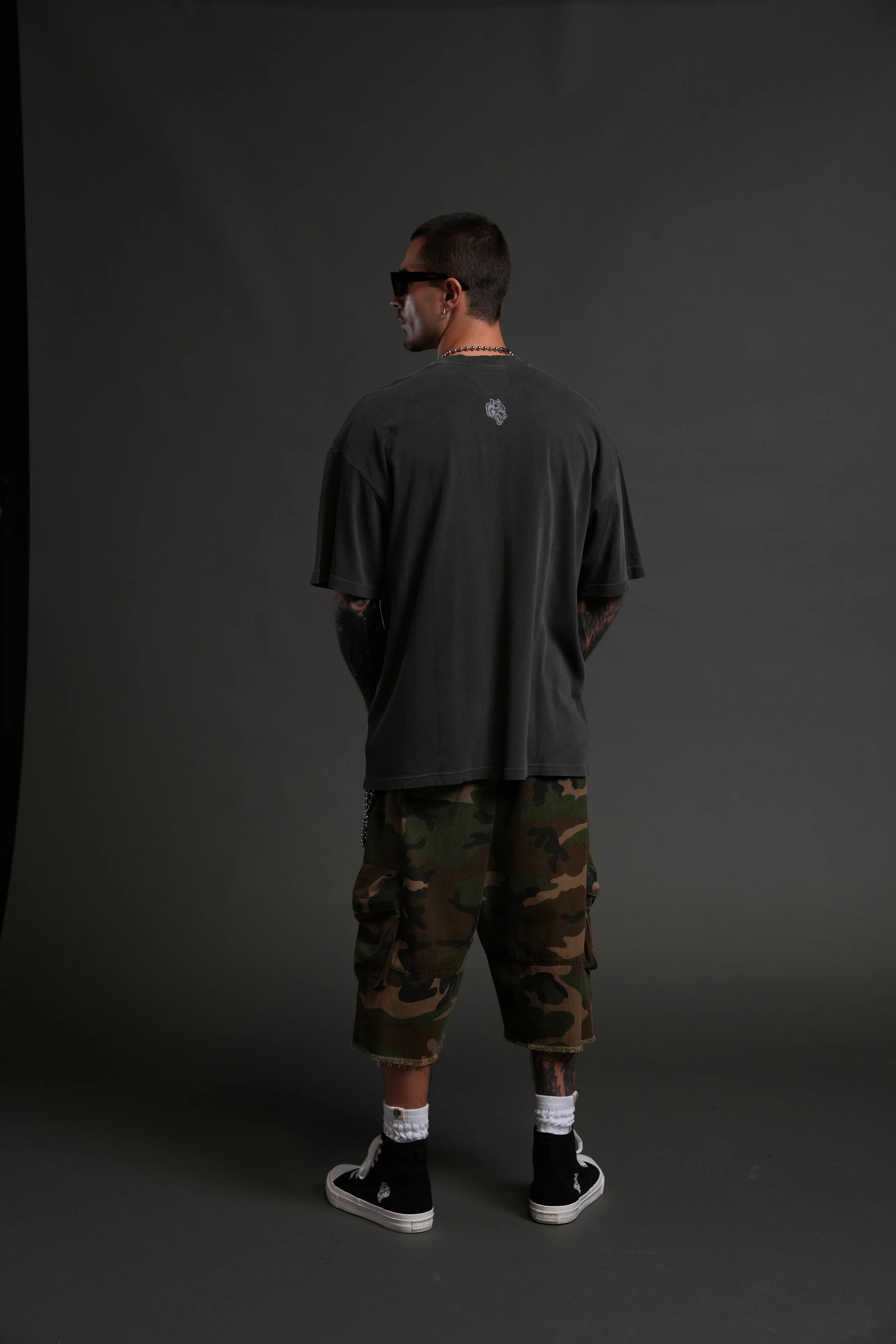 Darc Sport MMXV "Premium" Oversized Tee in Wolf Gray - Image 6