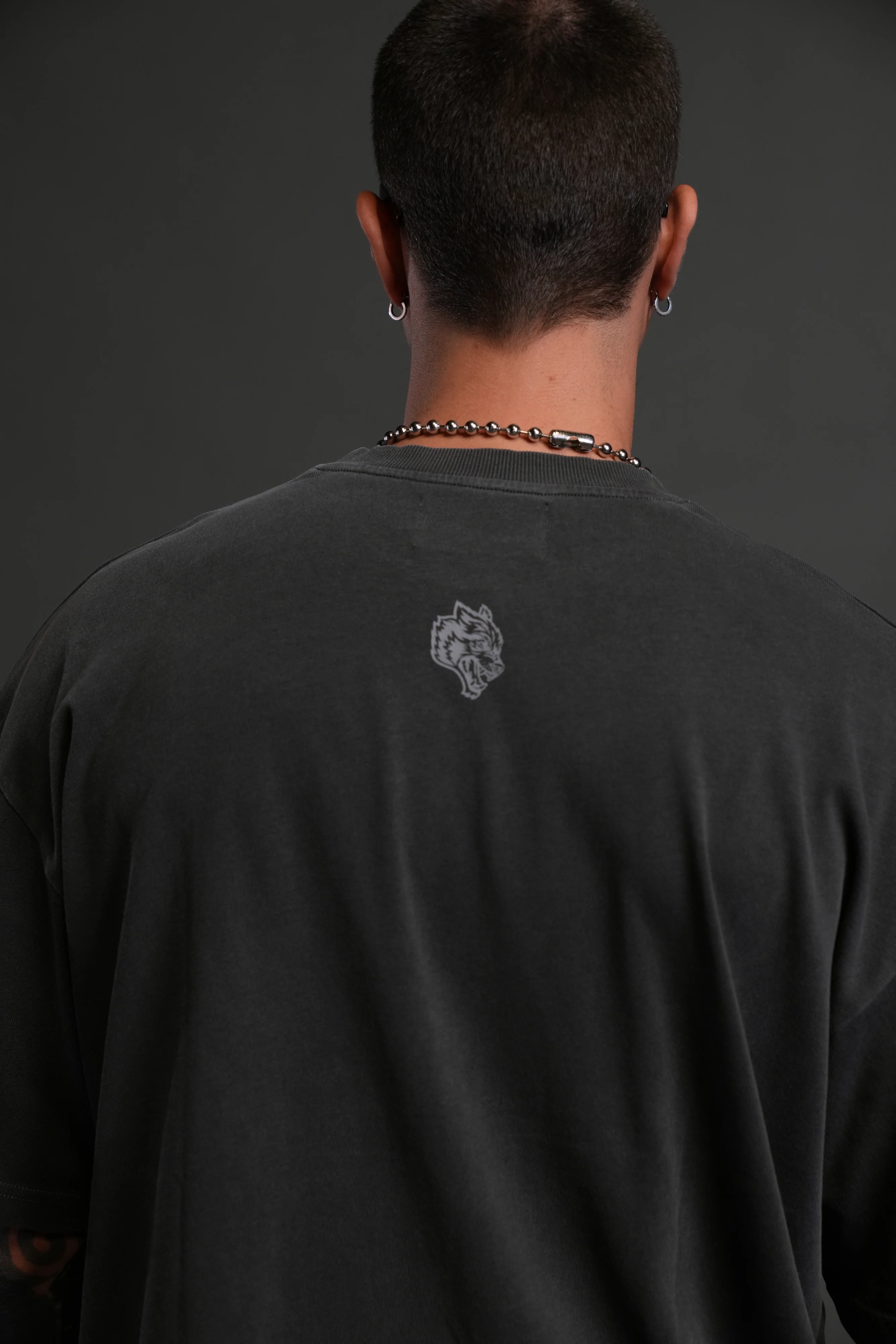 Darc Sport MMXV "Premium" Oversized Tee in Wolf Gray - Image 8