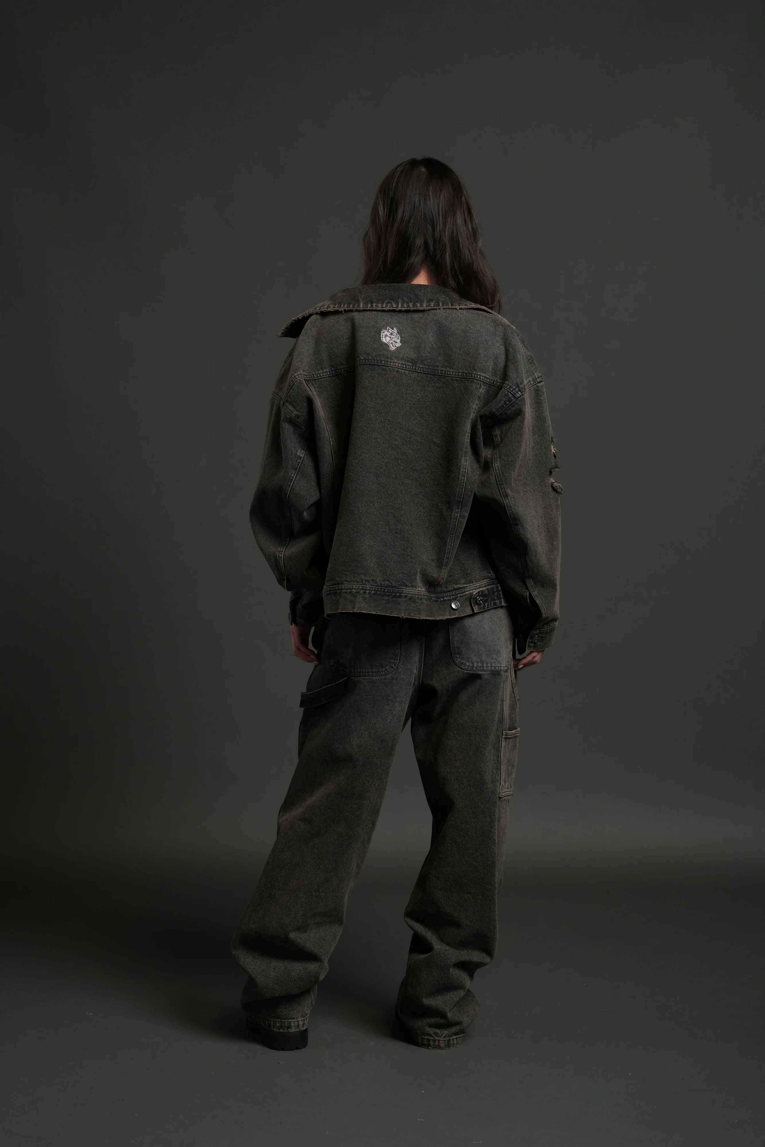 Darc Sport Wolves Jax Denim Jacket in Mojave Brown - Image 12