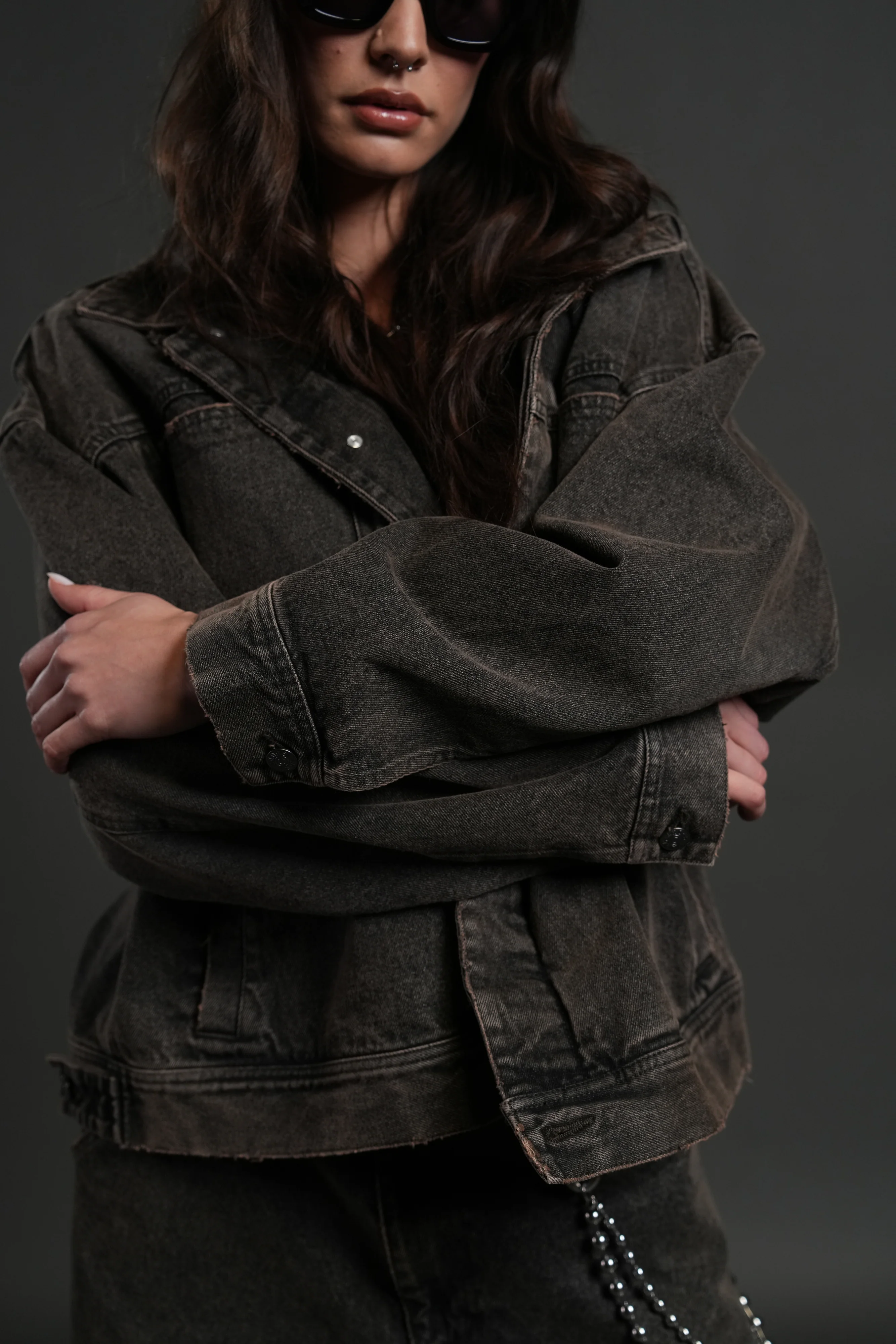 Darc Sport Wolves Jax Denim Jacket in Mojave Brown - Image 14