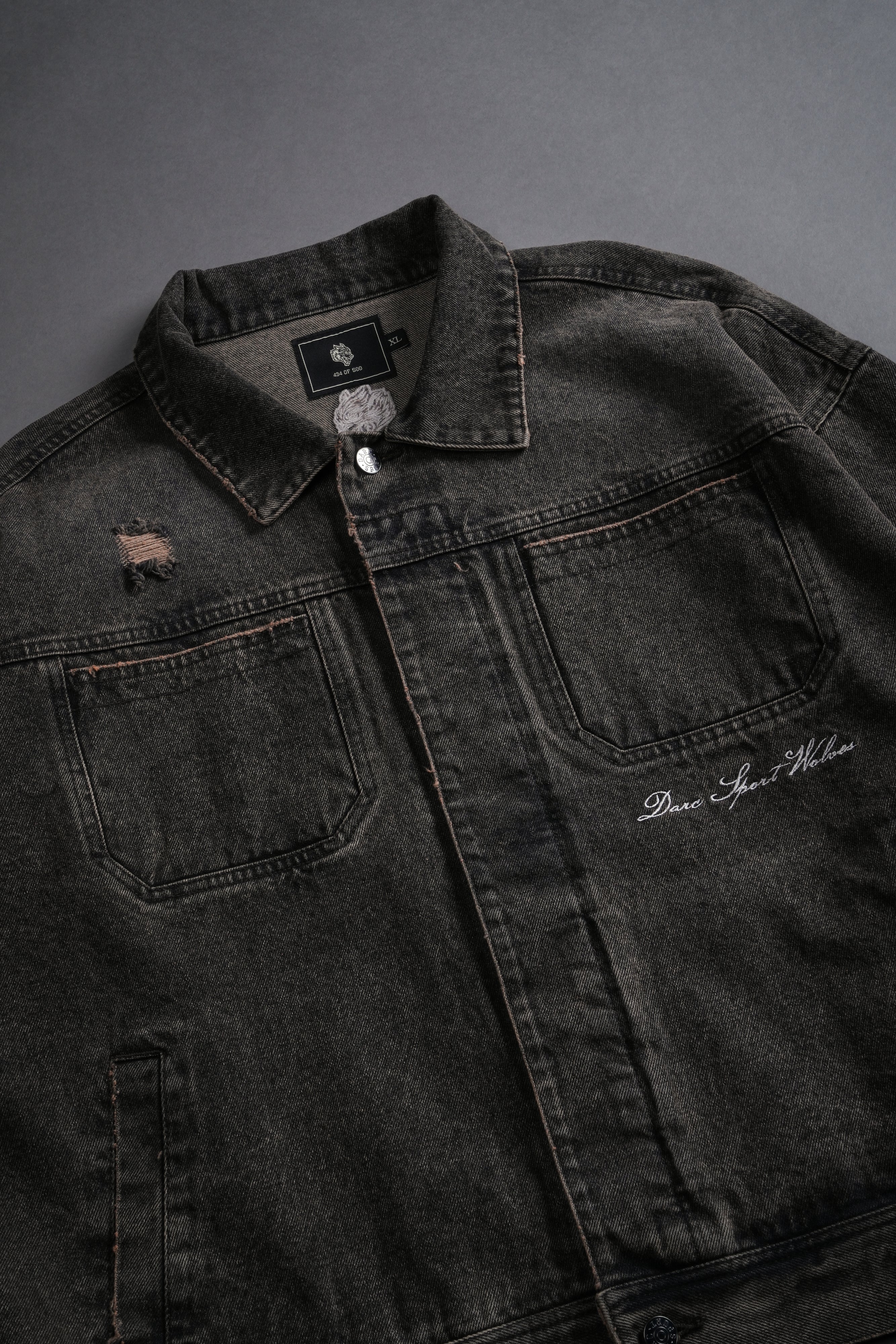 Darc Sport Wolves Jax Denim Jacket in Mojave Brown - Image 16