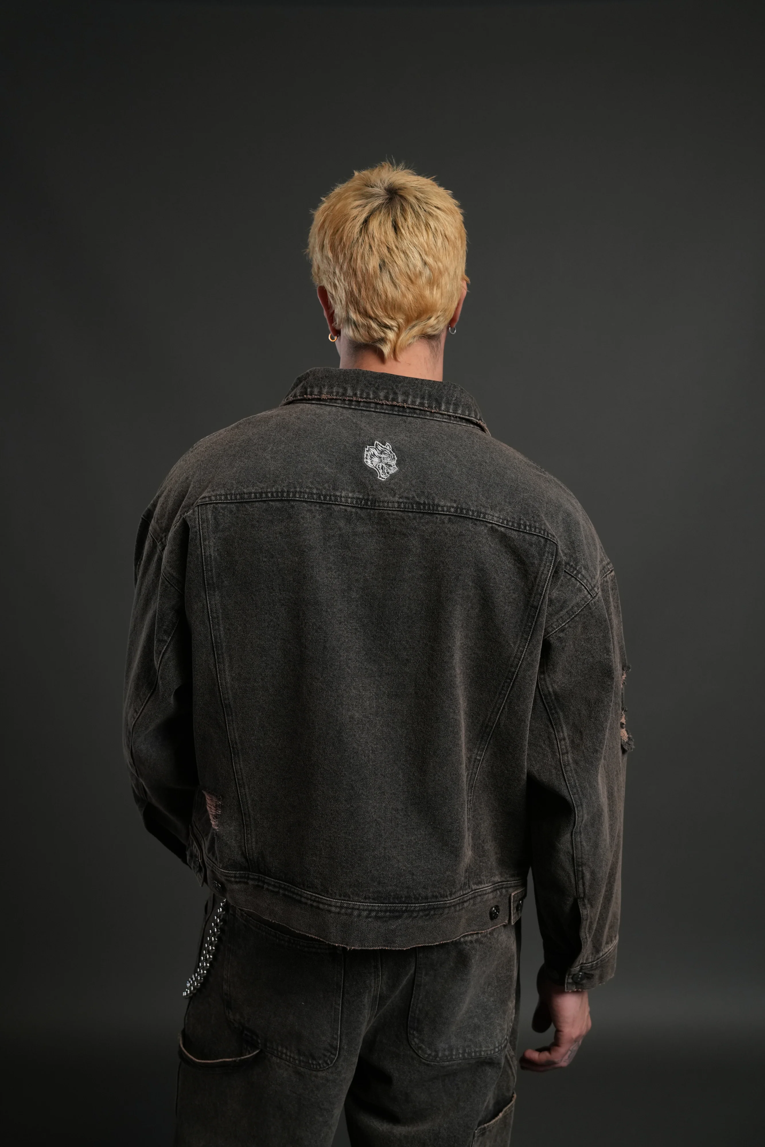 Darc Sport Wolves Jax Denim Jacket in Mojave Brown - Image 2