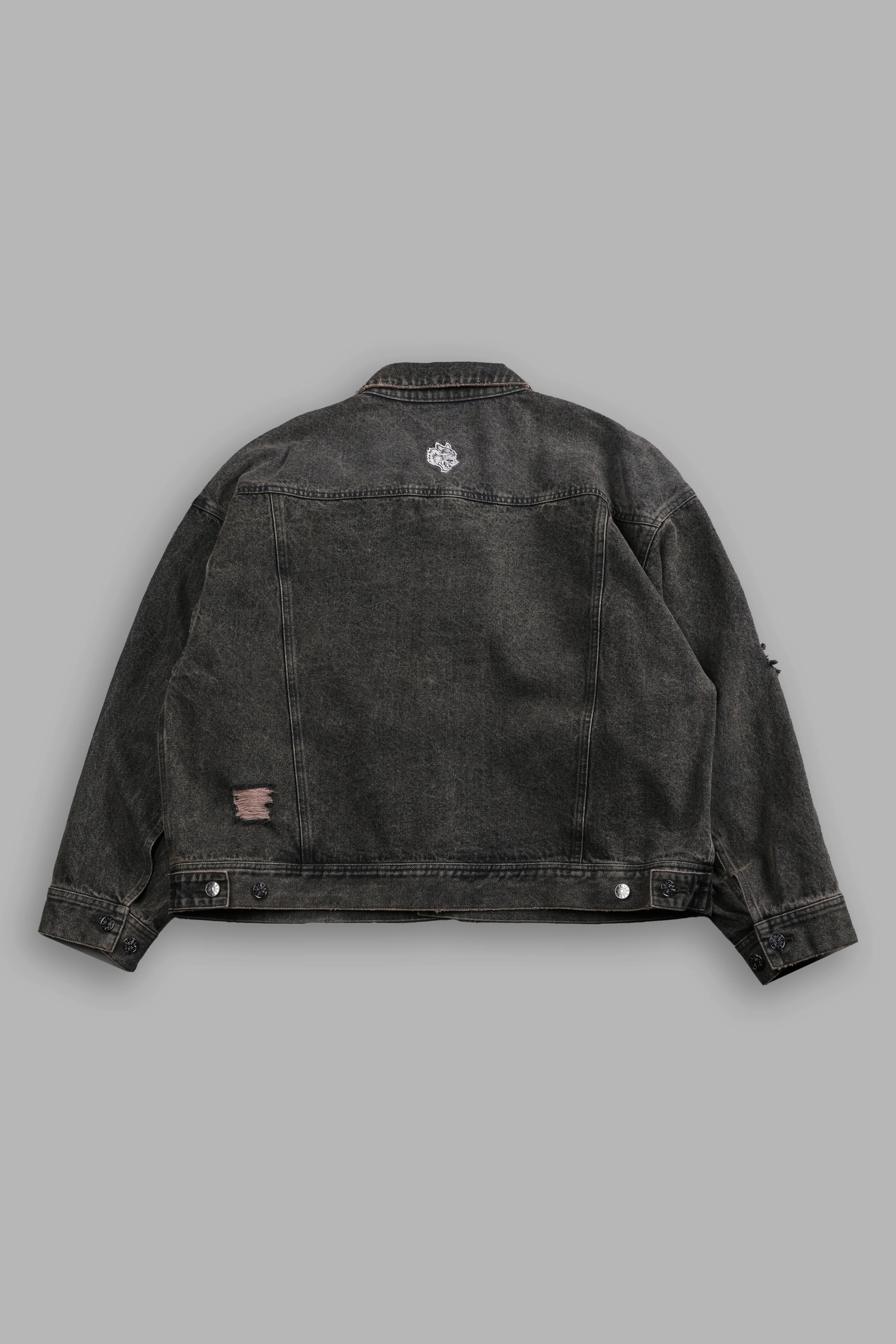 Darc Sport Wolves Jax Denim Jacket in Mojave Brown - Image 3